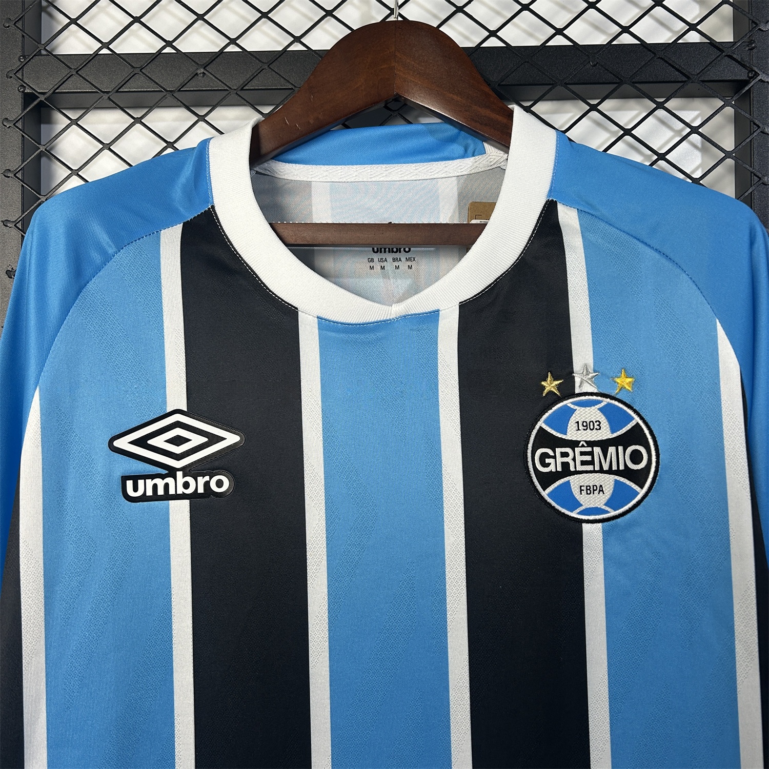 Gremio 25-26 Home Unsponsored Long Sleeves Jersey - Fans Version - UnitedFutballJersey