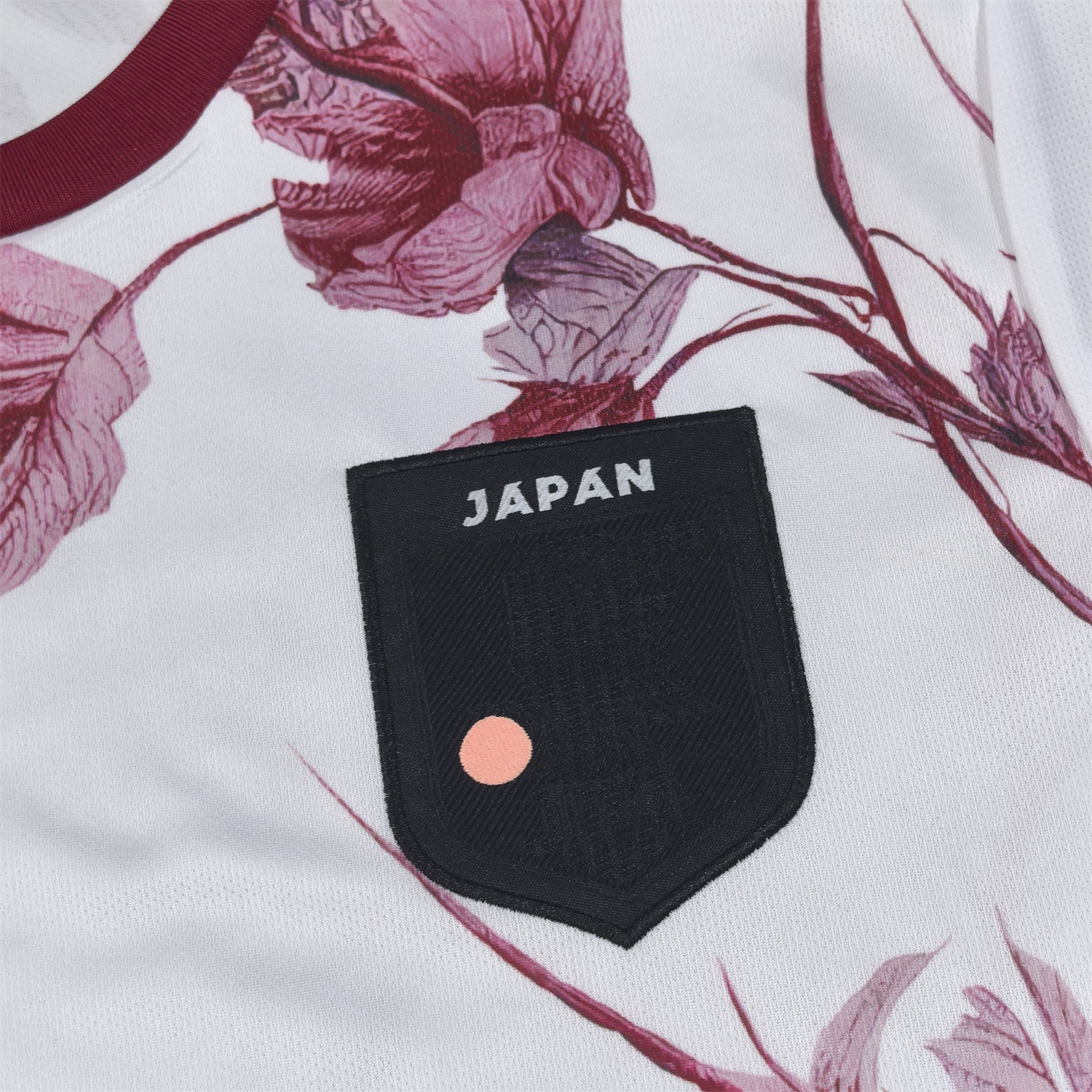 Japan 25-26 Red Flowers White Jersey - Fans Version - UnitedFutballJersey