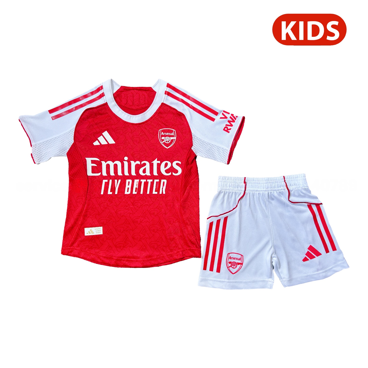 Arsenal 25-26 Home Kids Kit - Player Version - UnitedFutballJersey