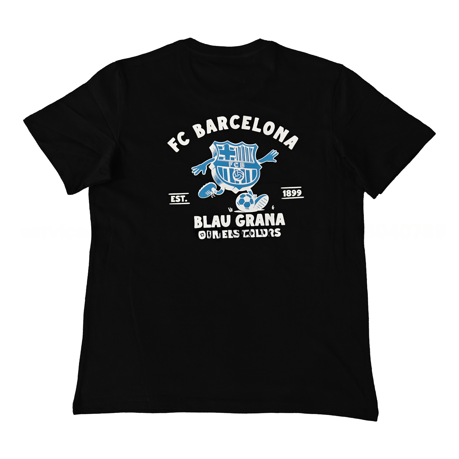 Barcelona Fun Crest Design Dynamic And Modern Features T-shirt【Black】 - UnitedFutballJersey