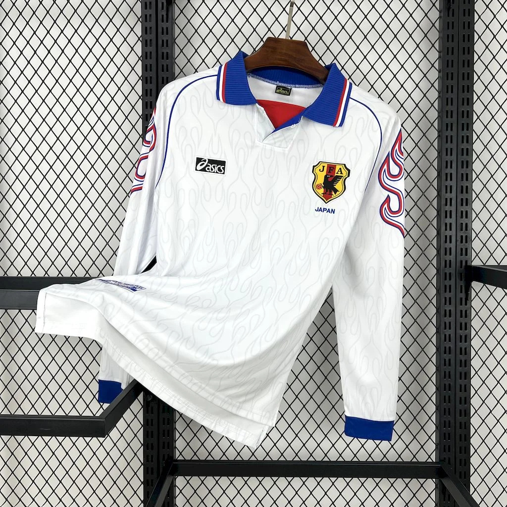 Retro Japan 1998 Away Long Sleeves Jersey - UnitedFutballJersey