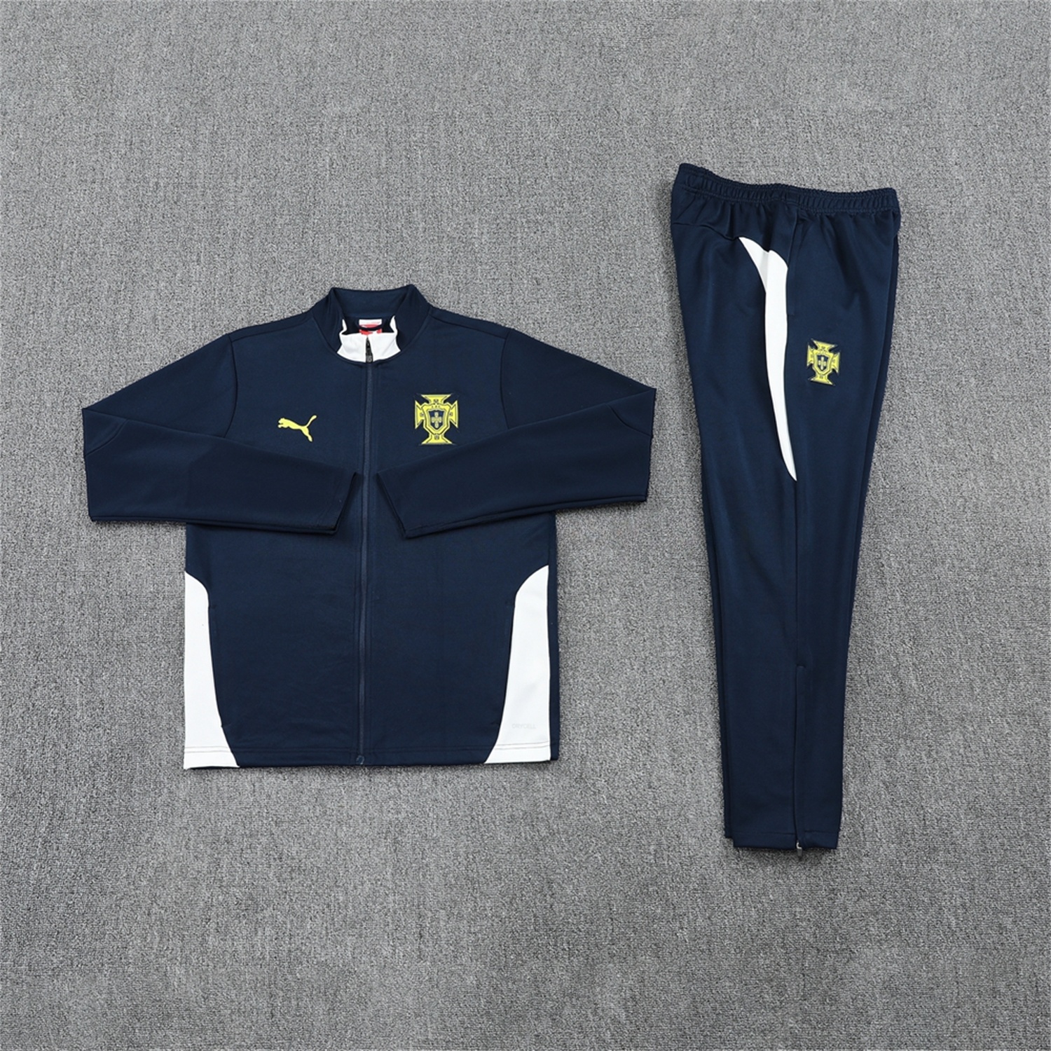 Portugal 25-26 Jacket Training Tracksuit - Deep Blue Jackets and Pants - UnitedFutballJersey