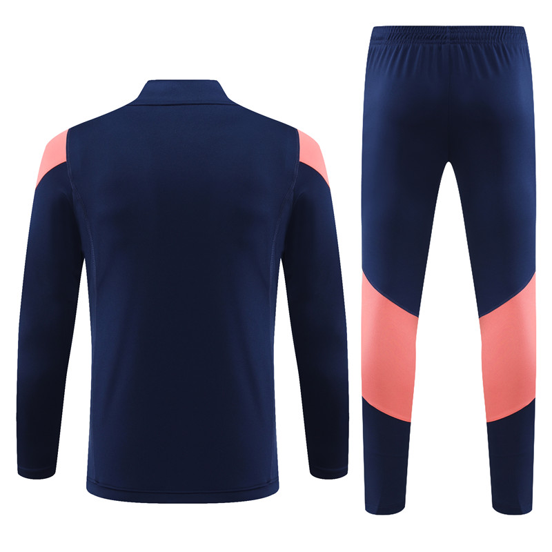 Lyon 23-24 Kids Long Sleeve Training Set Royal Blue - UnitedFutballJersey