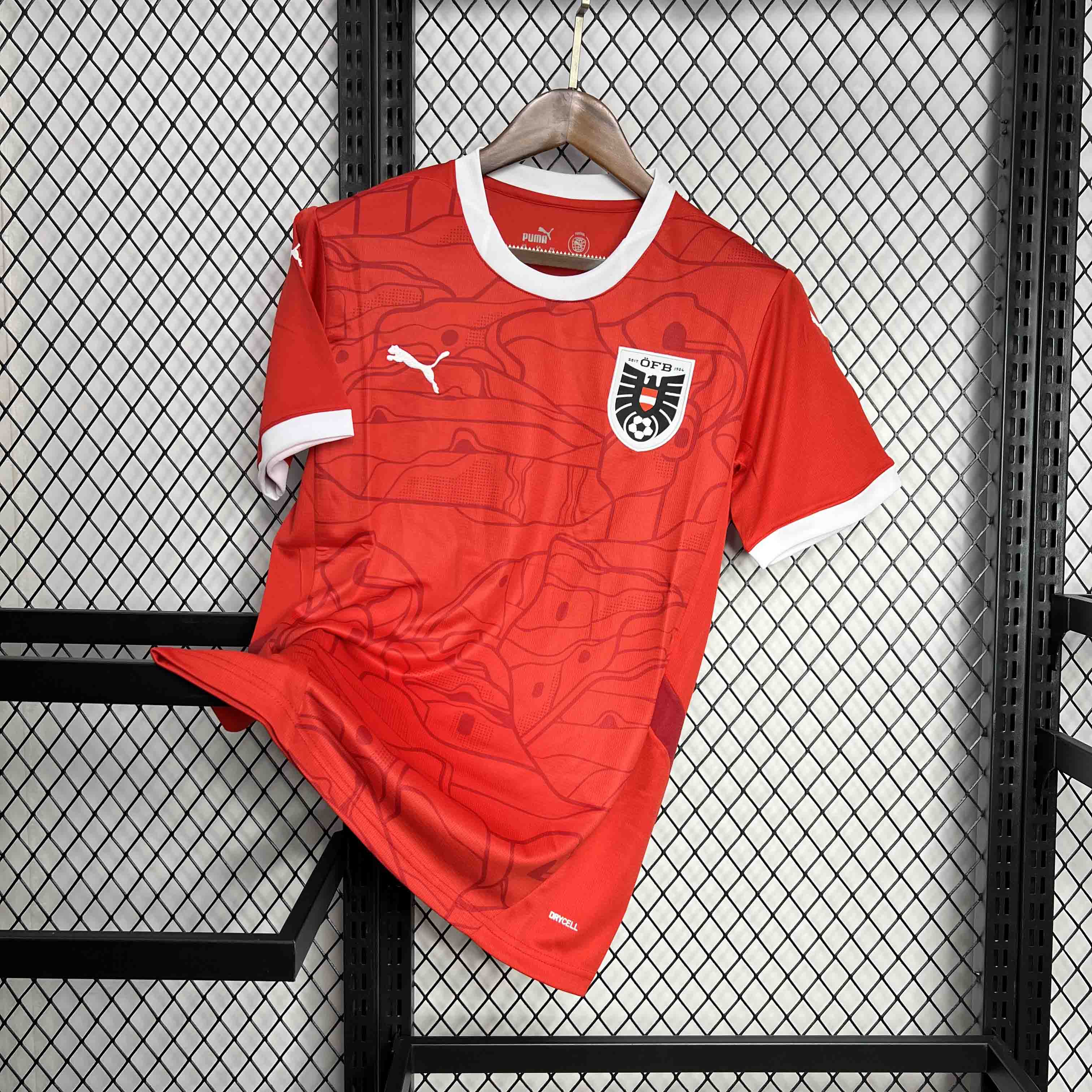 Austria 2024 Home Stadium Jersey - Fans Version - UnitedFutballJersey