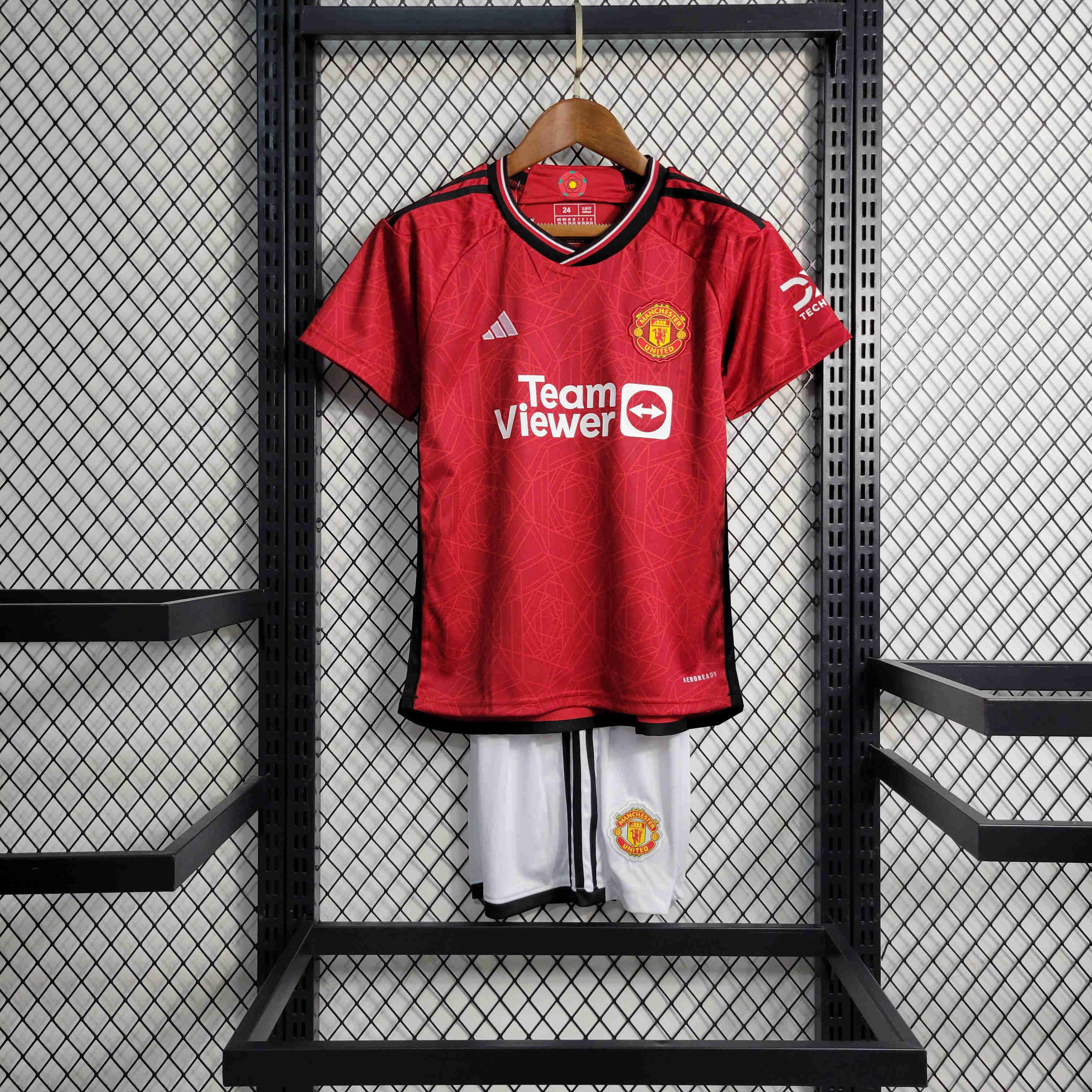 23-24 Manchester United Home Kids Kit - UnitedFutballJersey