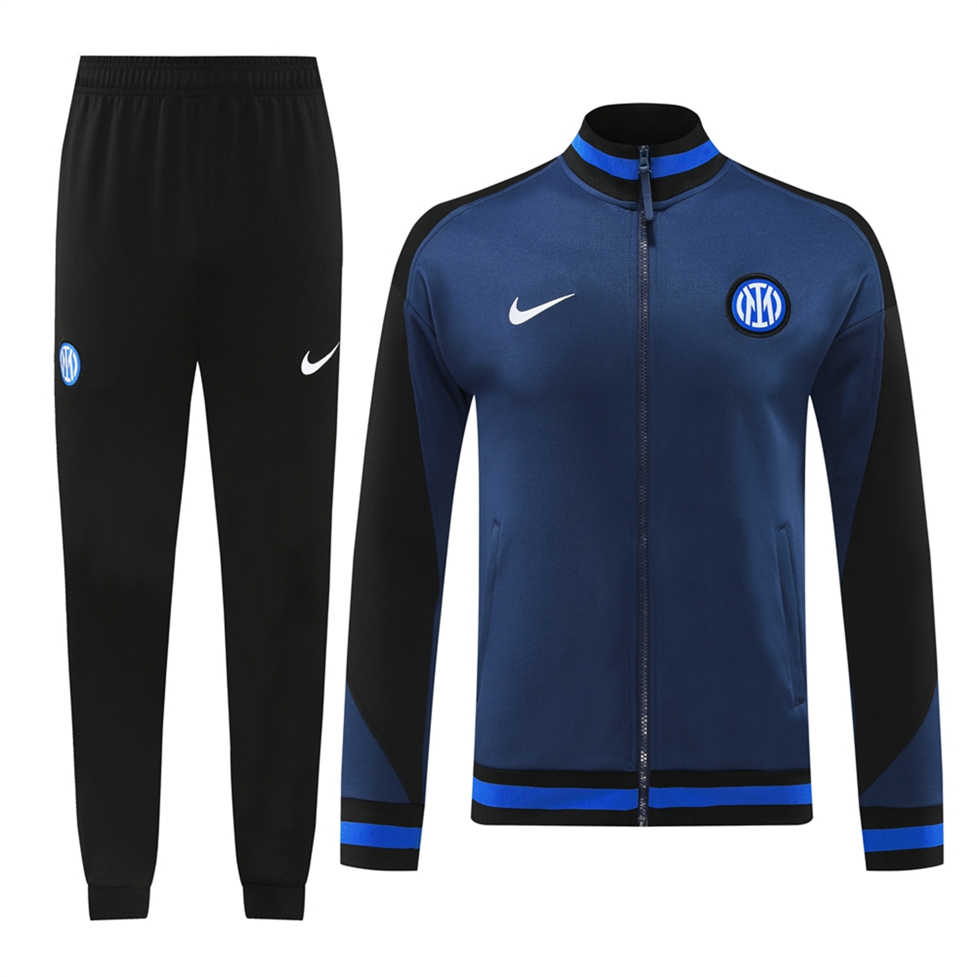 Inter Milan 24-25 Jacket Training Tracksuit - Deep Blue - UnitedFutballJersey