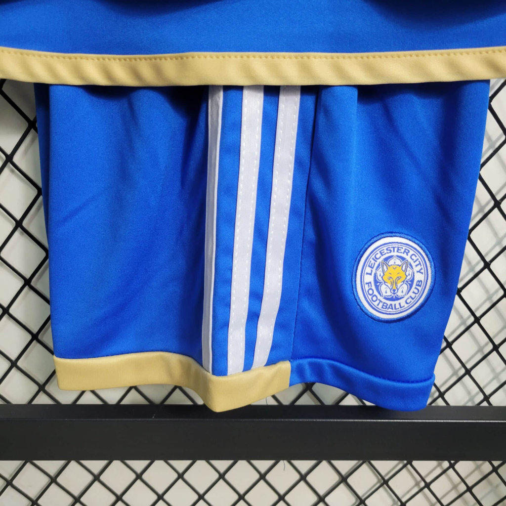 Leicester city 23-24 Home Stadium Kids Kit - UnitedFutballJersey