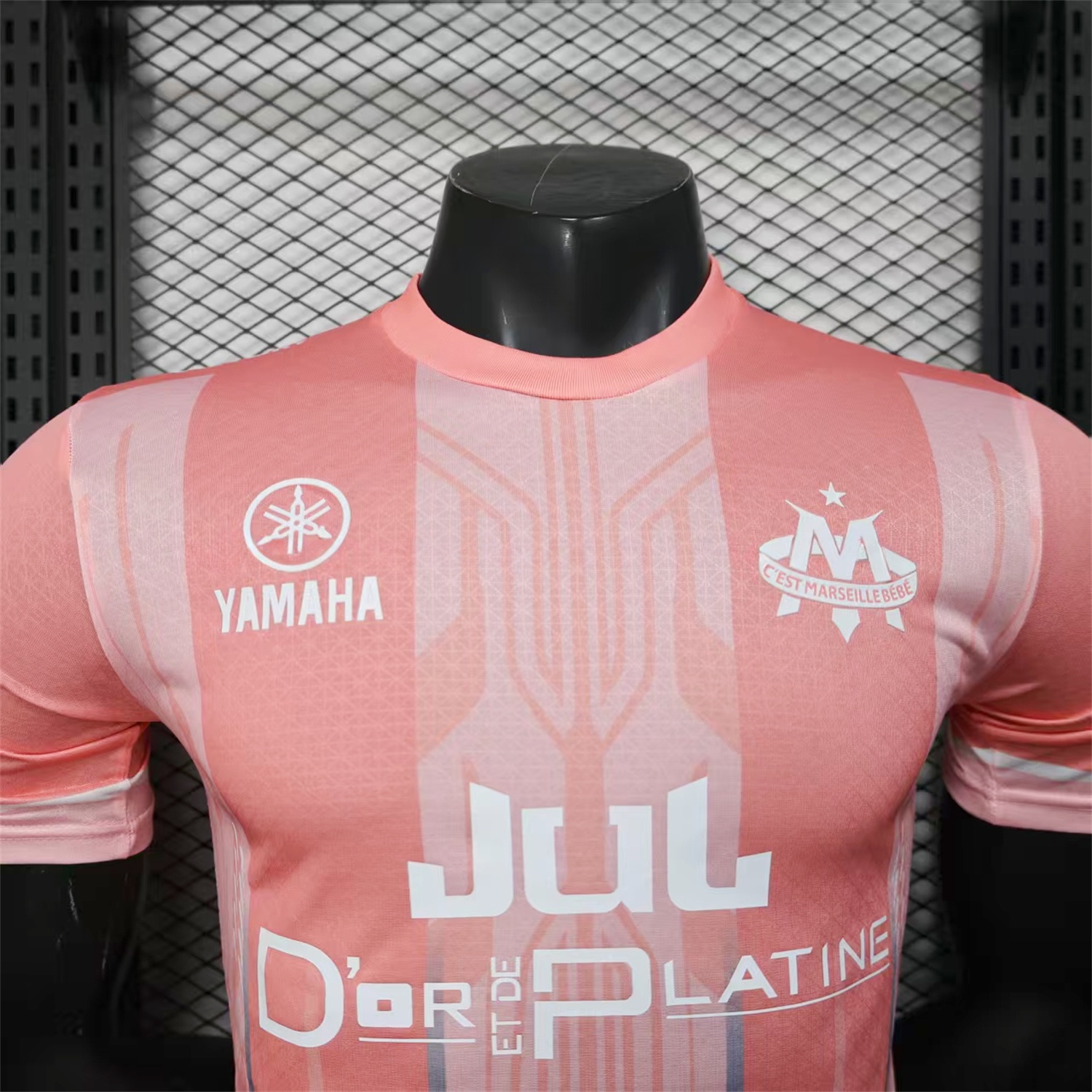 Marseille 25-26 Pink Stripes Special Jersey - Player Version - UnitedFutballJersey