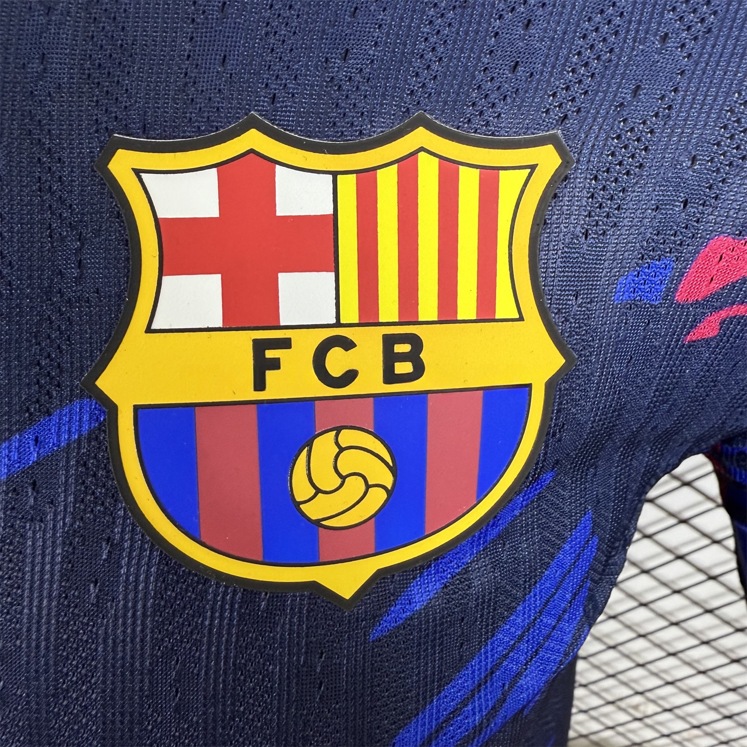 Barcelona 25-26 Red and Blue Graffiti Deep Blue Jersey - Player Version - UnitedFutballJersey
