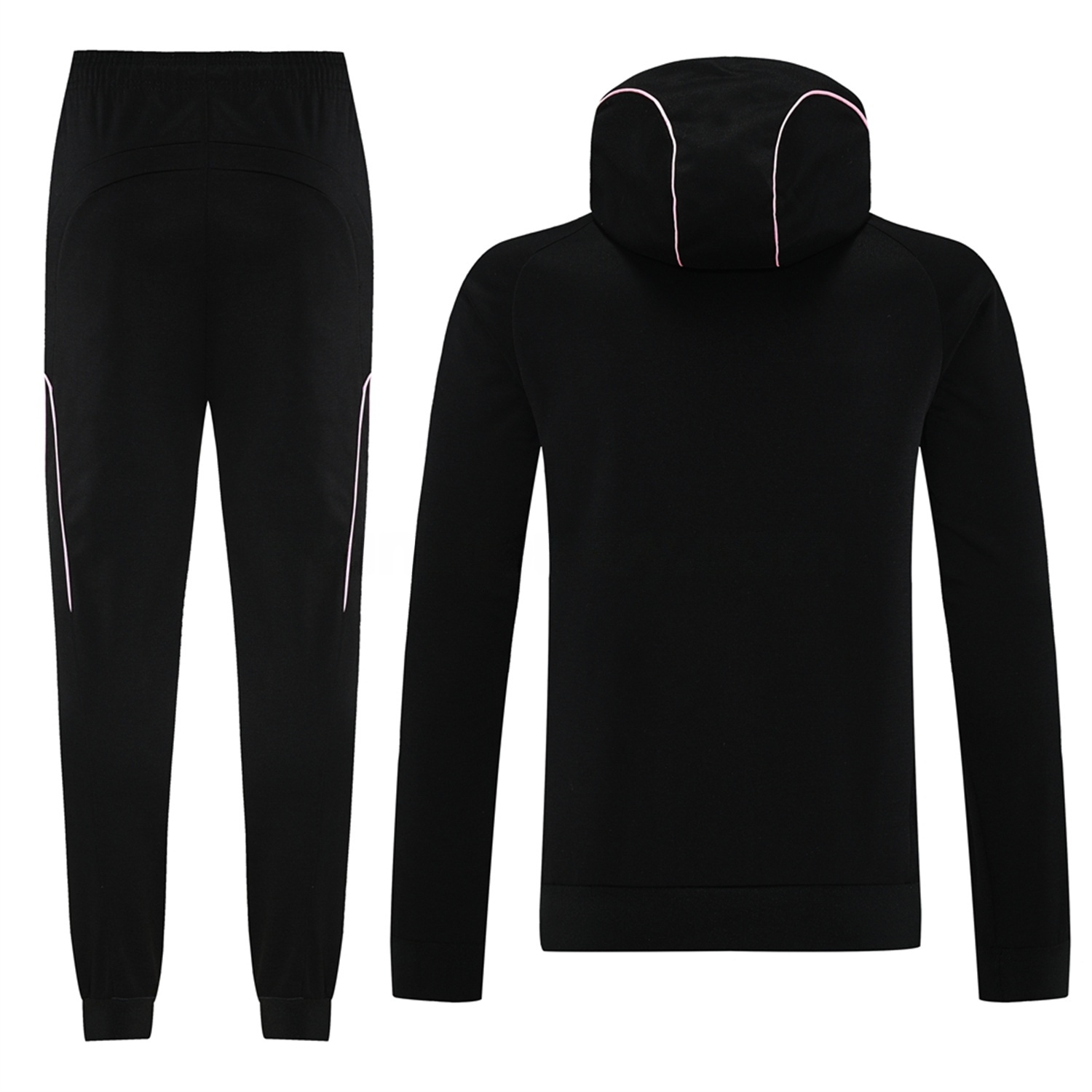 INT M.A.M 25-26 Long Sleeves Training Hoodie Set - Black Hoodie + Pants - UnitedFutballJersey