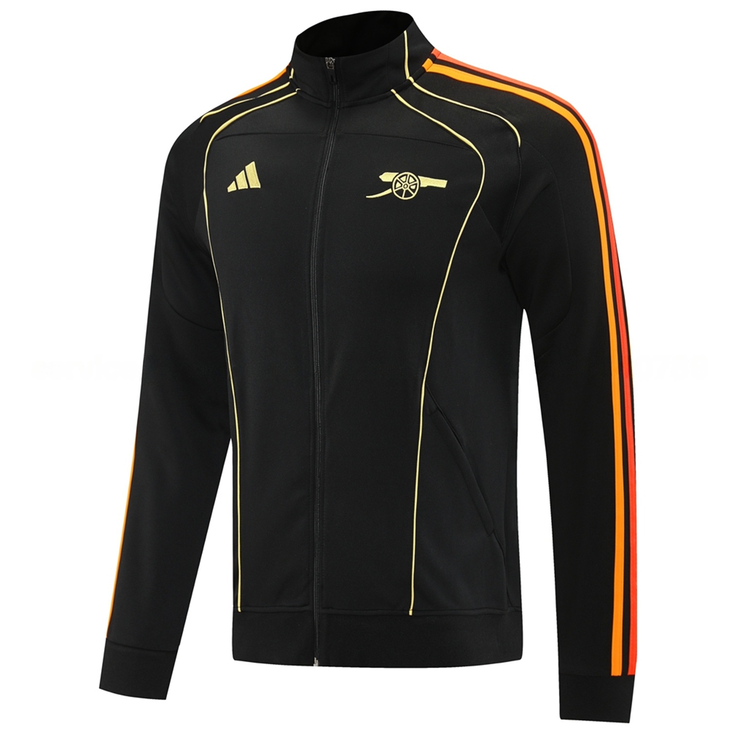 Arsenal 25-26 NTS Urban Purist Jacket Training Tracksuit - Black Throwback Jackets & Pants - UnitedFutballJersey