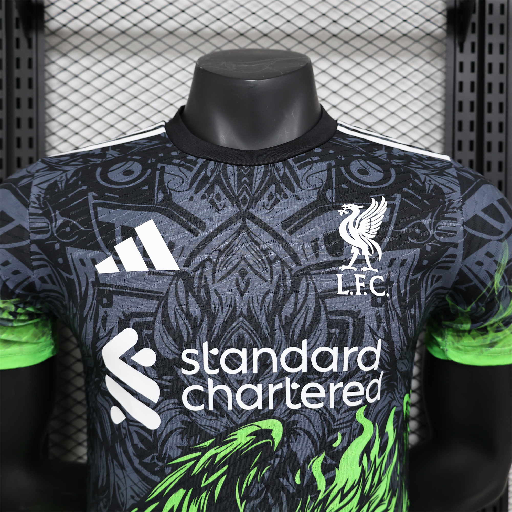 Liver.pool 24-25 Green Fire Phoenix Special Edition Jersey - Player Version - UnitedFutballJersey