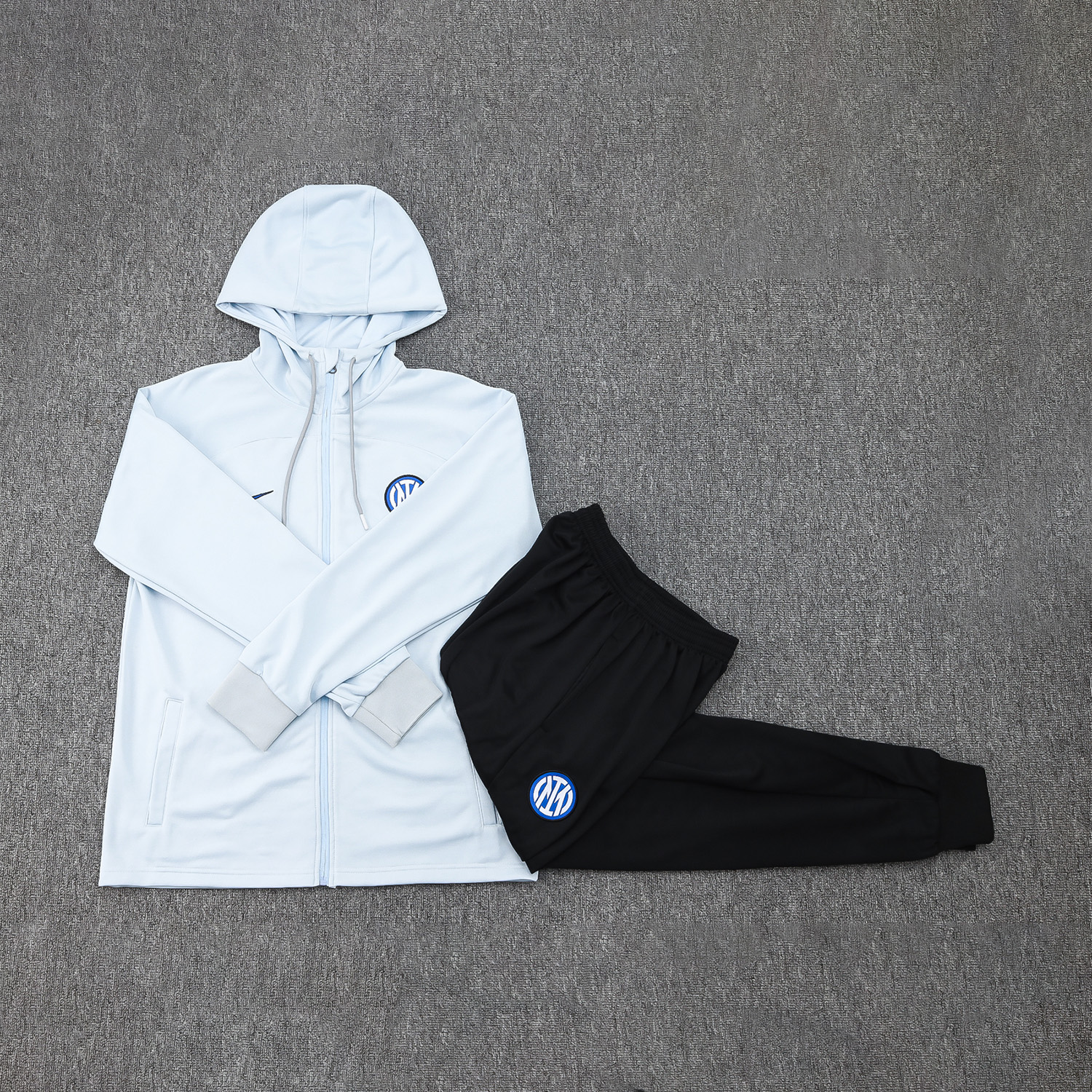 Inter Milan 23-24 Men's Training Hoodie + Pants - Light Blue - UnitedFutballJersey