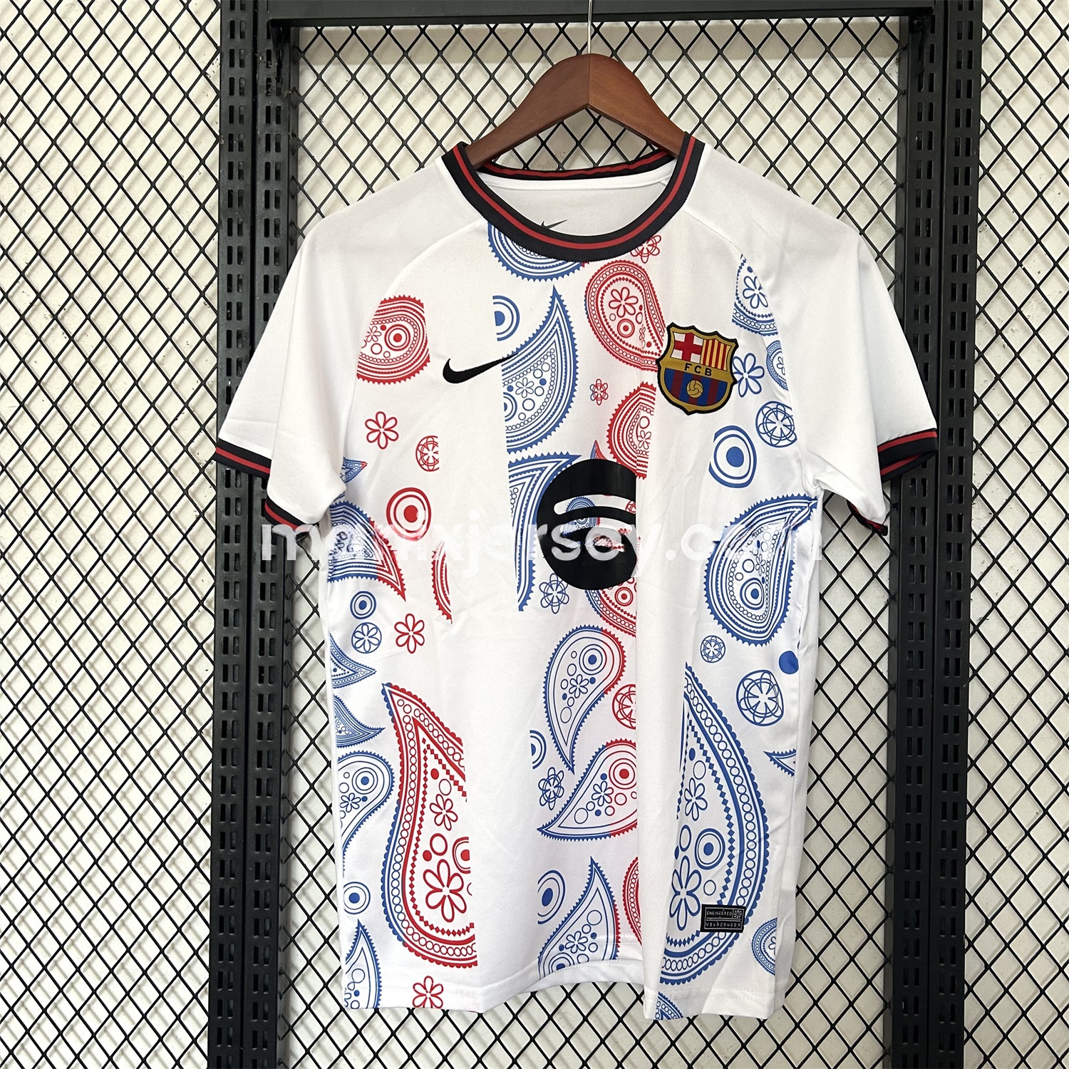 Barcelona 25-26 Paisley Patterns White Special Edition Jersey - Fans Version - UnitedFutballJersey
