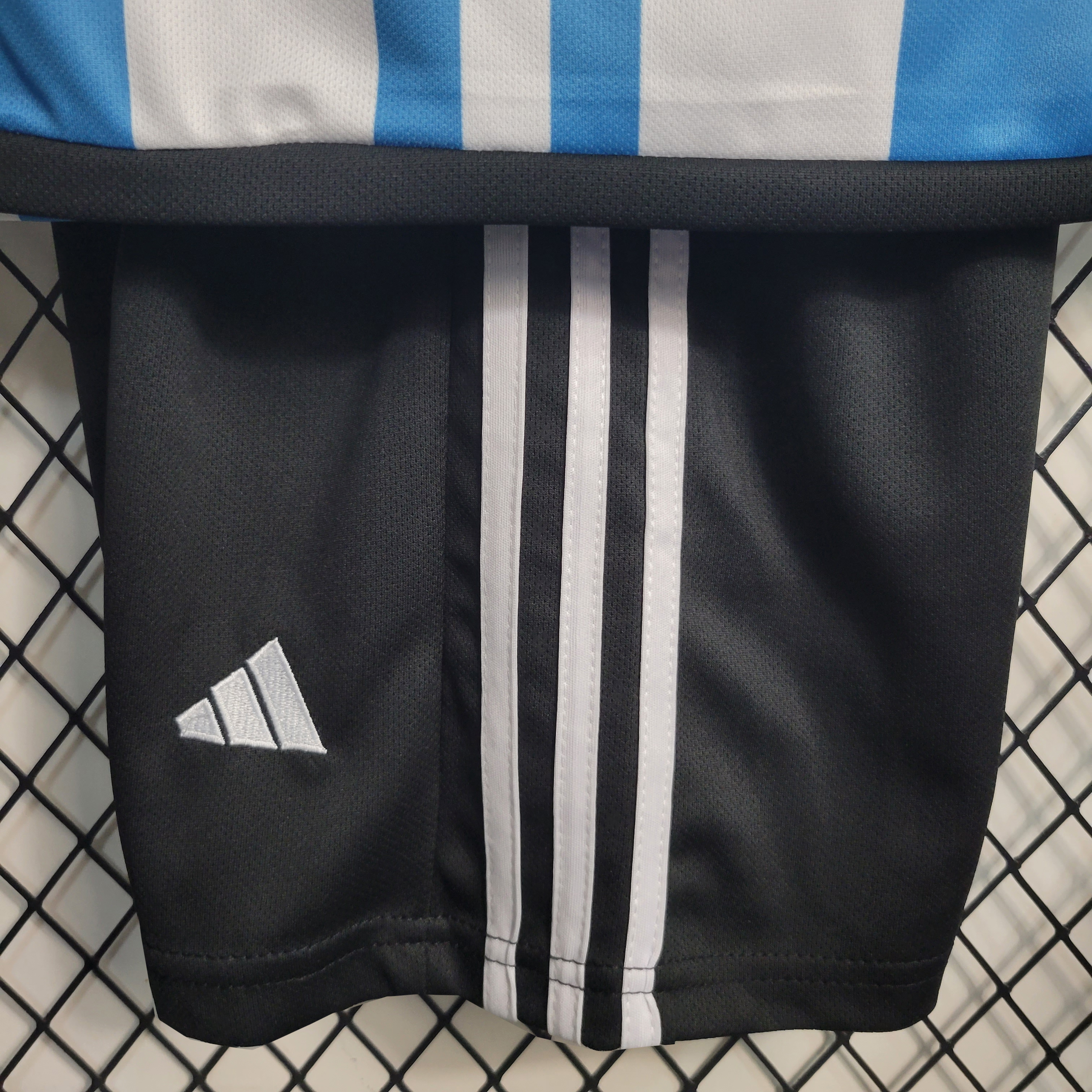 Argentina 3 Stars 22-23 Home Stadium Kids Kit ( with 2022 World Champions Patch ) - UnitedFutballJersey