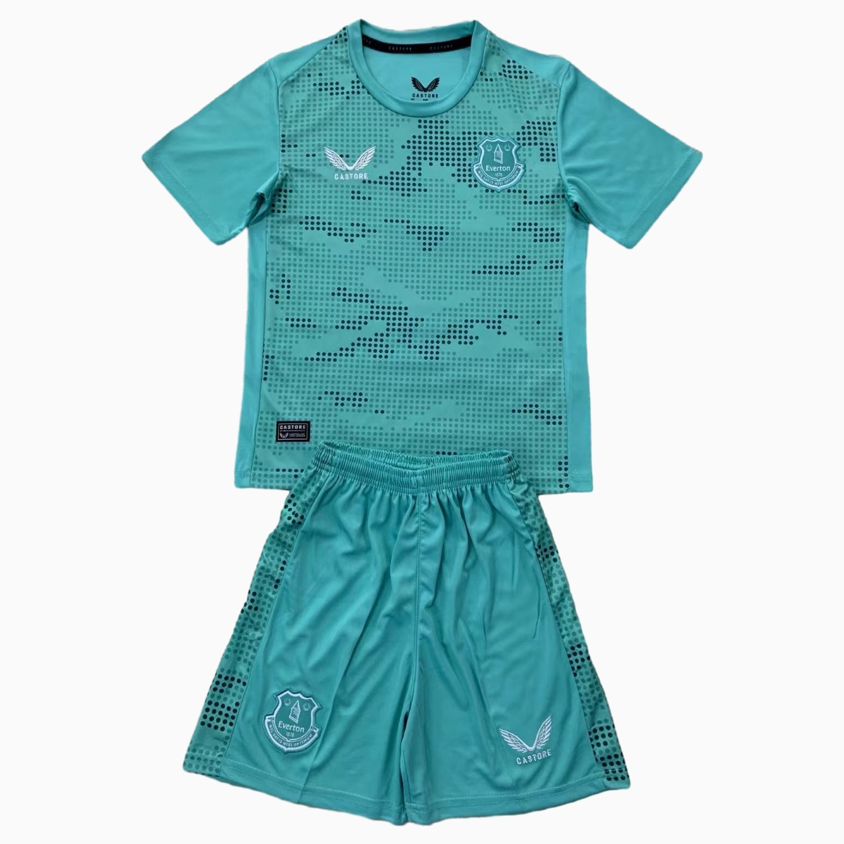 Everton 24-25 Lake Blue Goalkeeper Kids Kit - UnitedFutballJersey