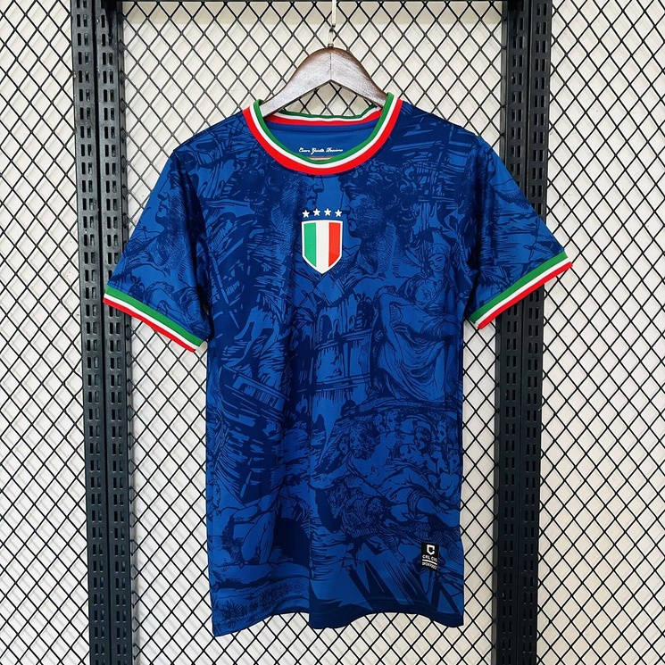 Italy 2024 Blue Special Edition Jersey - Fans Version - UnitedFutballJersey