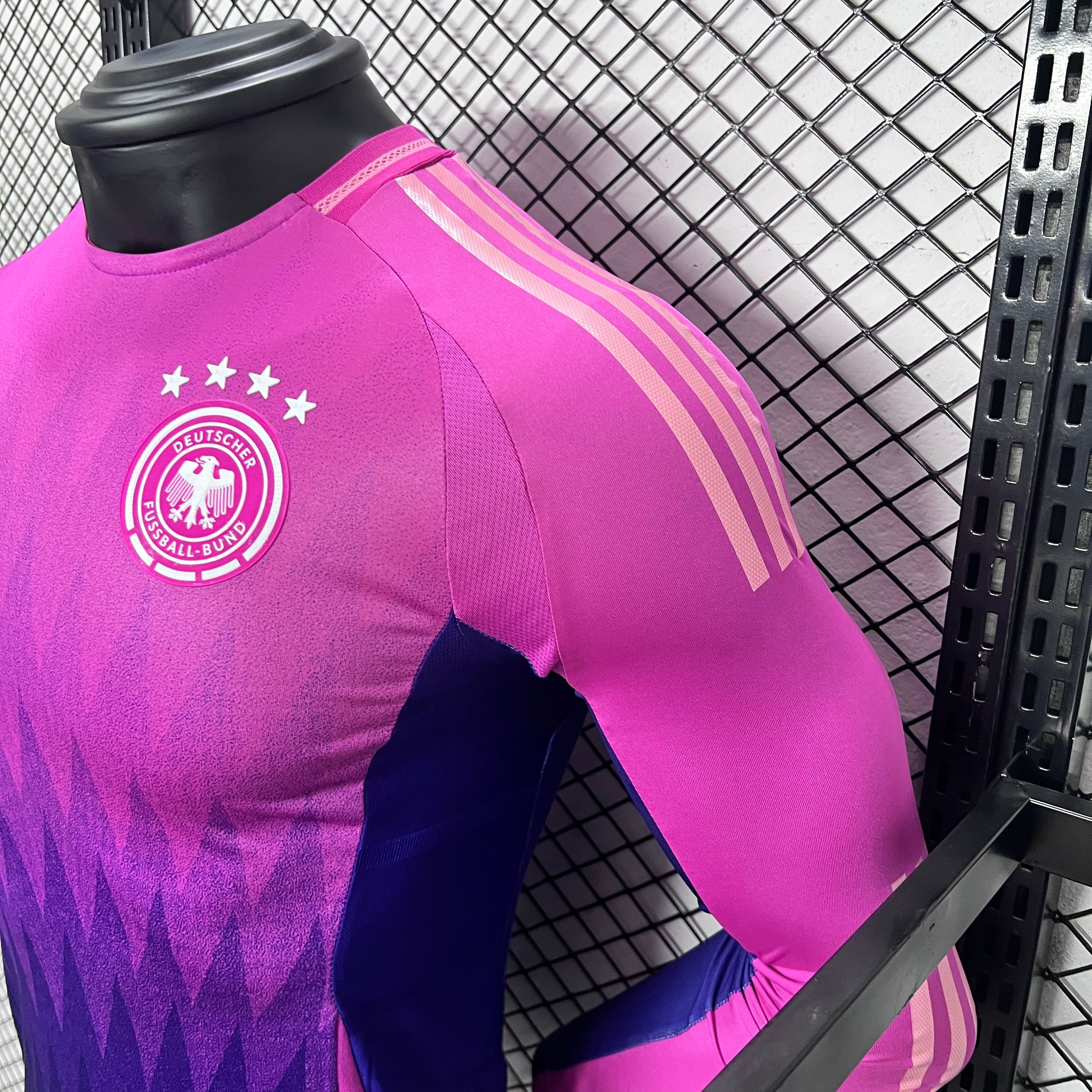 Germany 2024 Away Stadium Long Sleeve Jersey - Player Version - UnitedFutballJersey