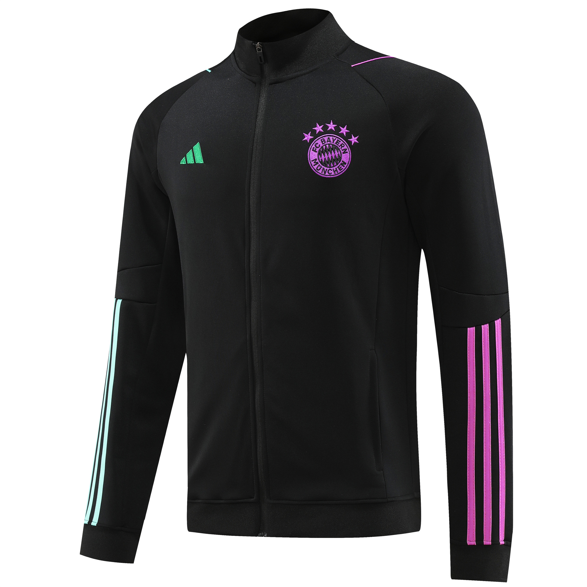 Bayern Munich 23-24 Jacket Training Tracksuit Black - UnitedFutballJersey