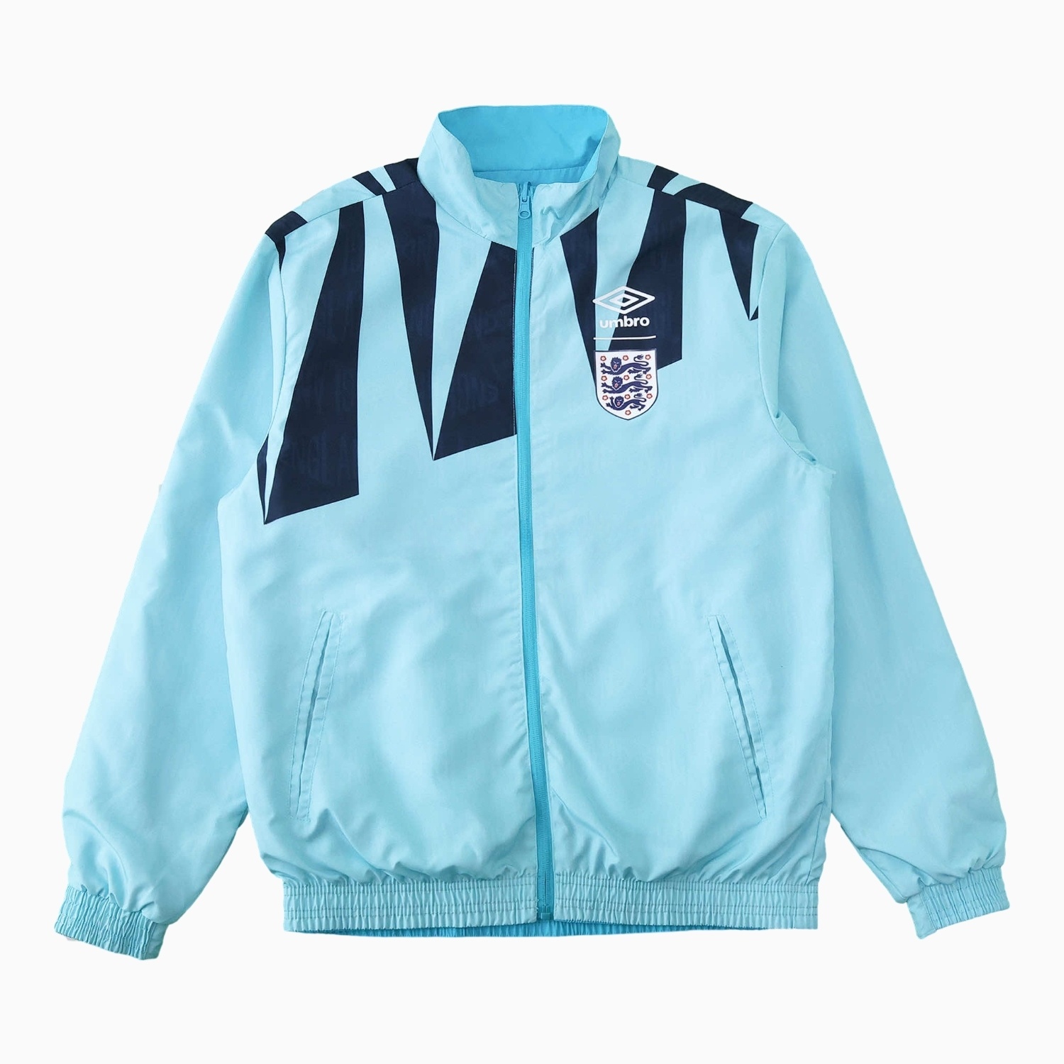 Retro England 1992 Double Sided Reversible Windbreaker - Blue & Green - UnitedFutballJersey