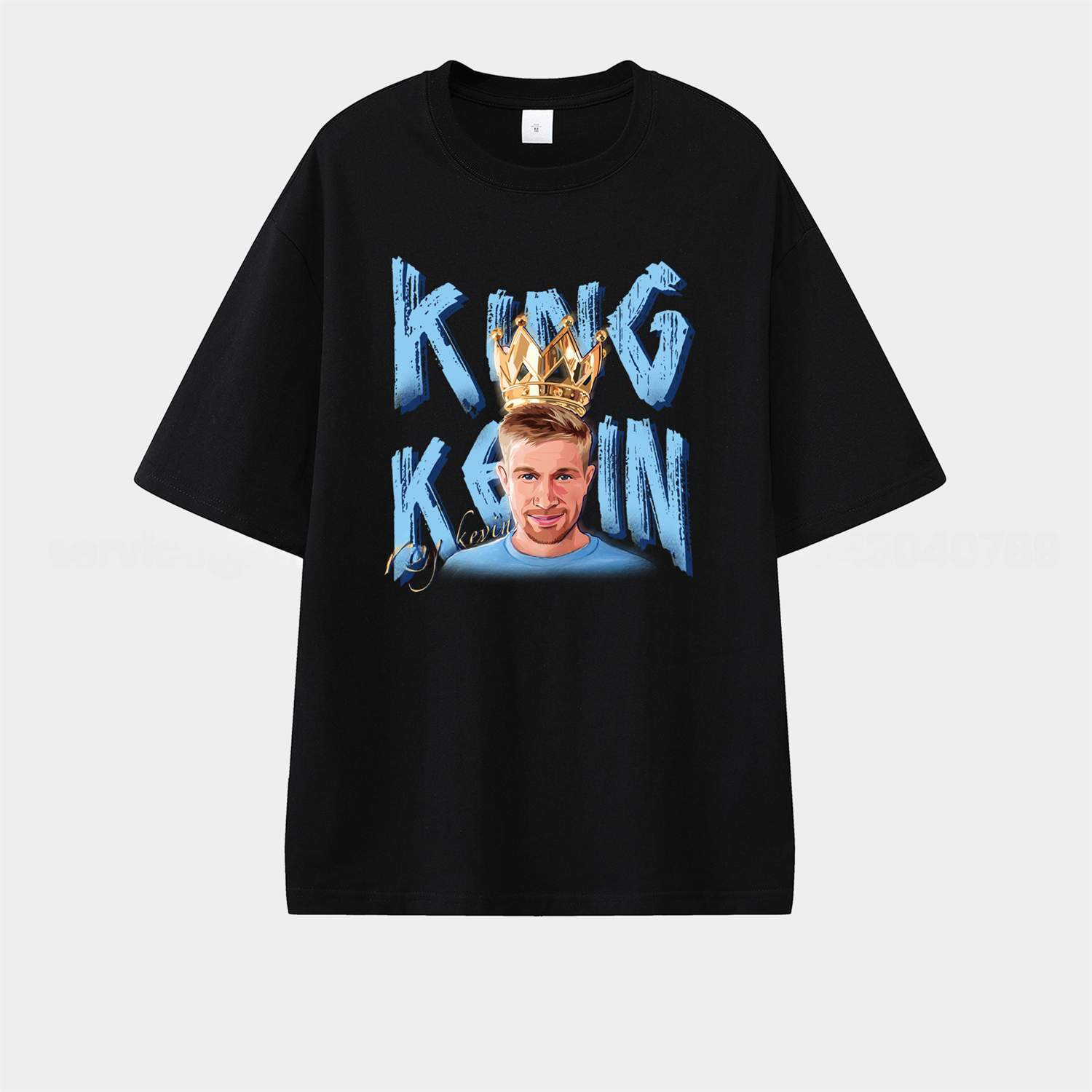 Manchester City King Kevin De Bruyne Unisex Pure Cotton T-shirt - UnitedFutballJersey