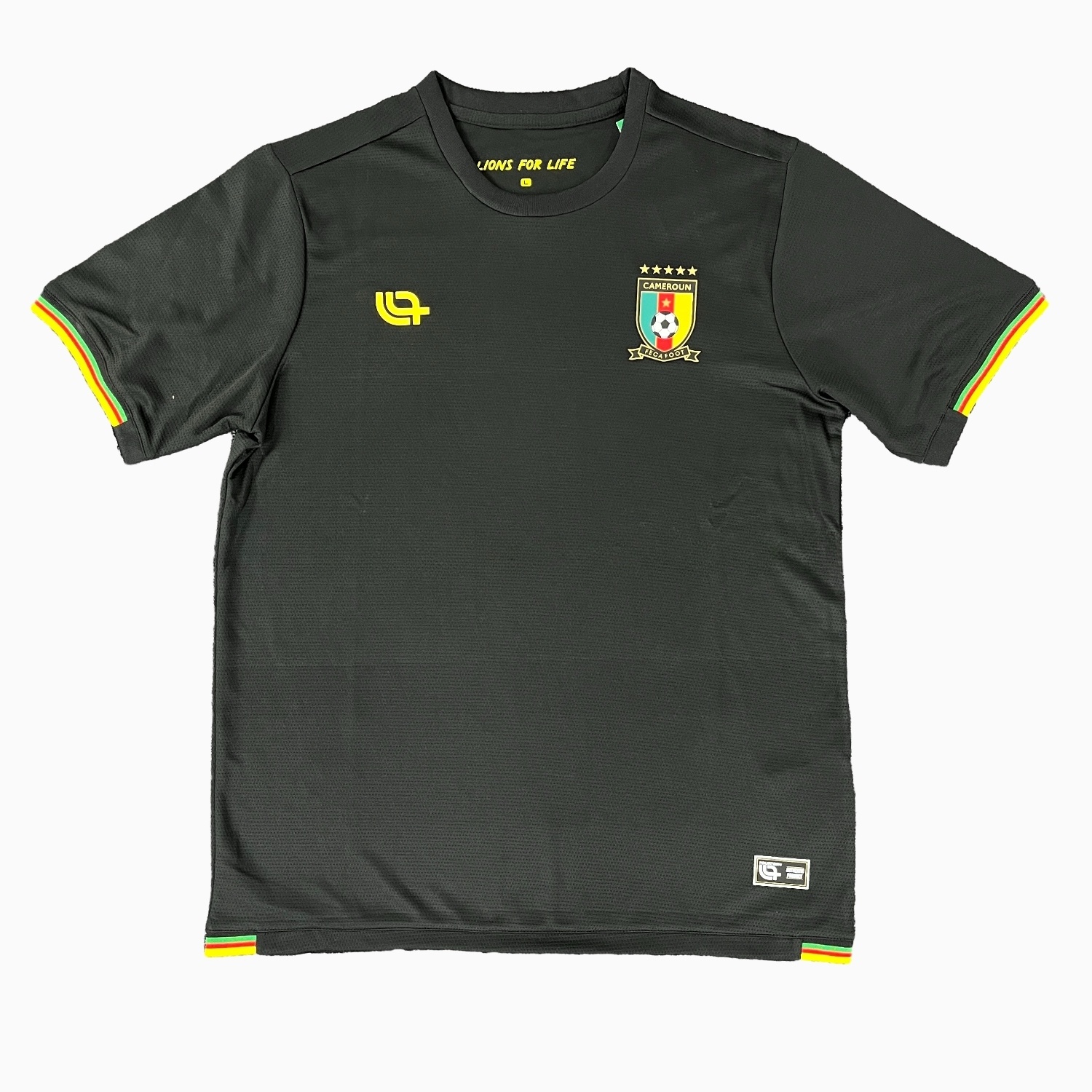 Cameroon 25-26 Black Training Jersey - Fans Version - UnitedFutballJersey