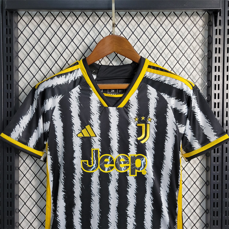 Juventus 23-24 Home Kids Kit - UnitedFutballJersey
