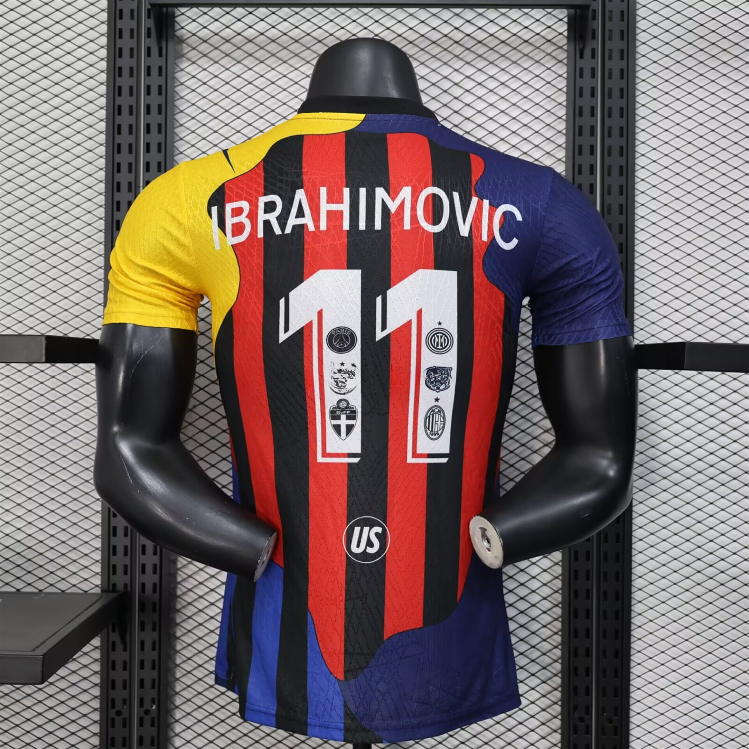 Zlatan Ibrahimović Career Commemorative Jersey - Player Version - AC Milan Inter Milan Barcelona Ajax Paris Saint-Germain PSG Sweden - UnitedFutballJersey