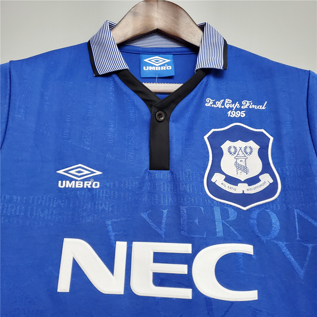 Retro Everton 1995 FA Cup Final Jersey - UnitedFutballJersey