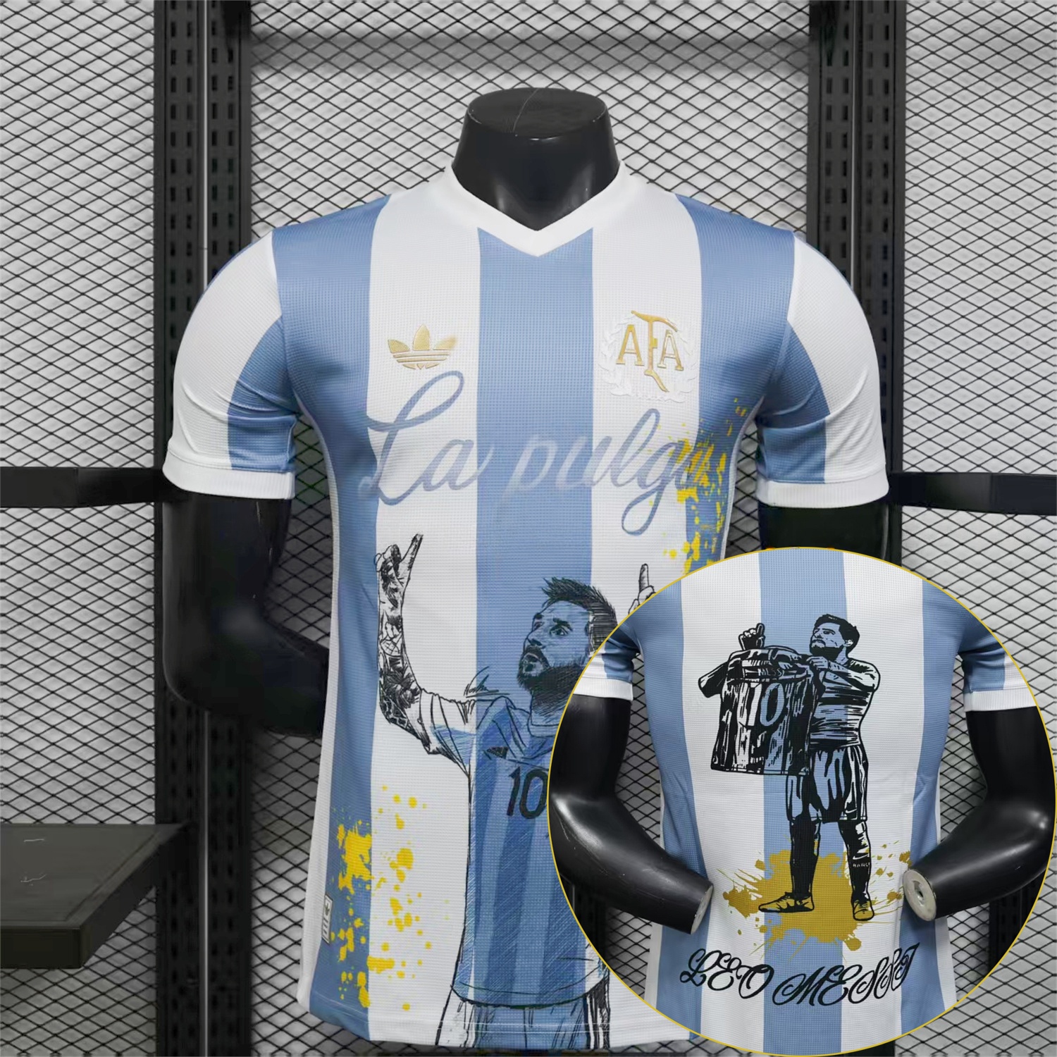 Argentina 25-26 50th Anniversary Messi Graffiti Special Jersey - Player Version - UnitedFutballJersey