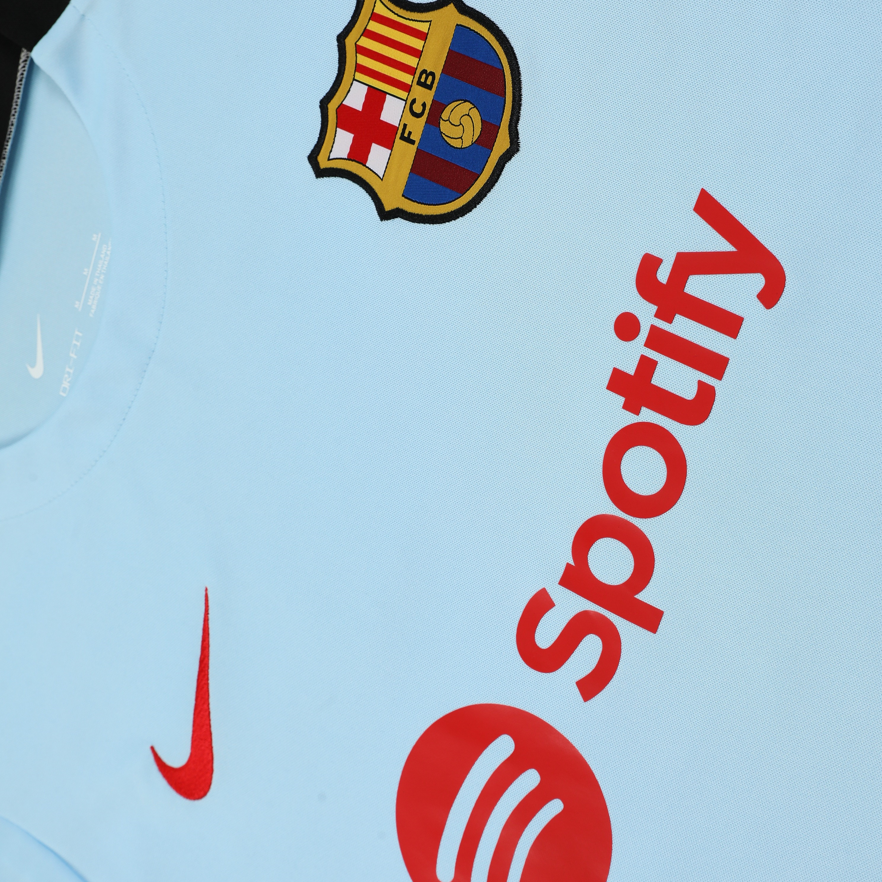 B.A.R.S.A 24-25 Short-Sleeve Training Set - Light Blue Top & Black Shorts - UnitedFutballJersey