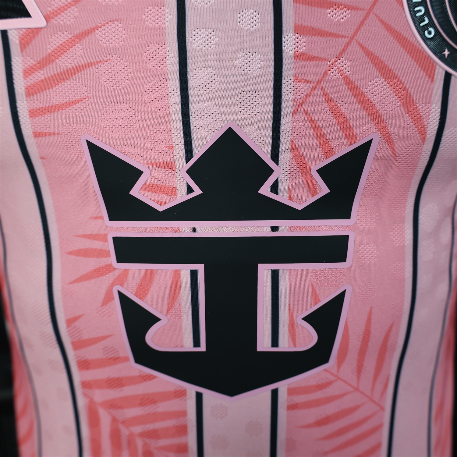 INT M.A.M 25-26 Pink Stripes and Leaves Pattern Special Jersey - Player Version - UnitedFutballJersey