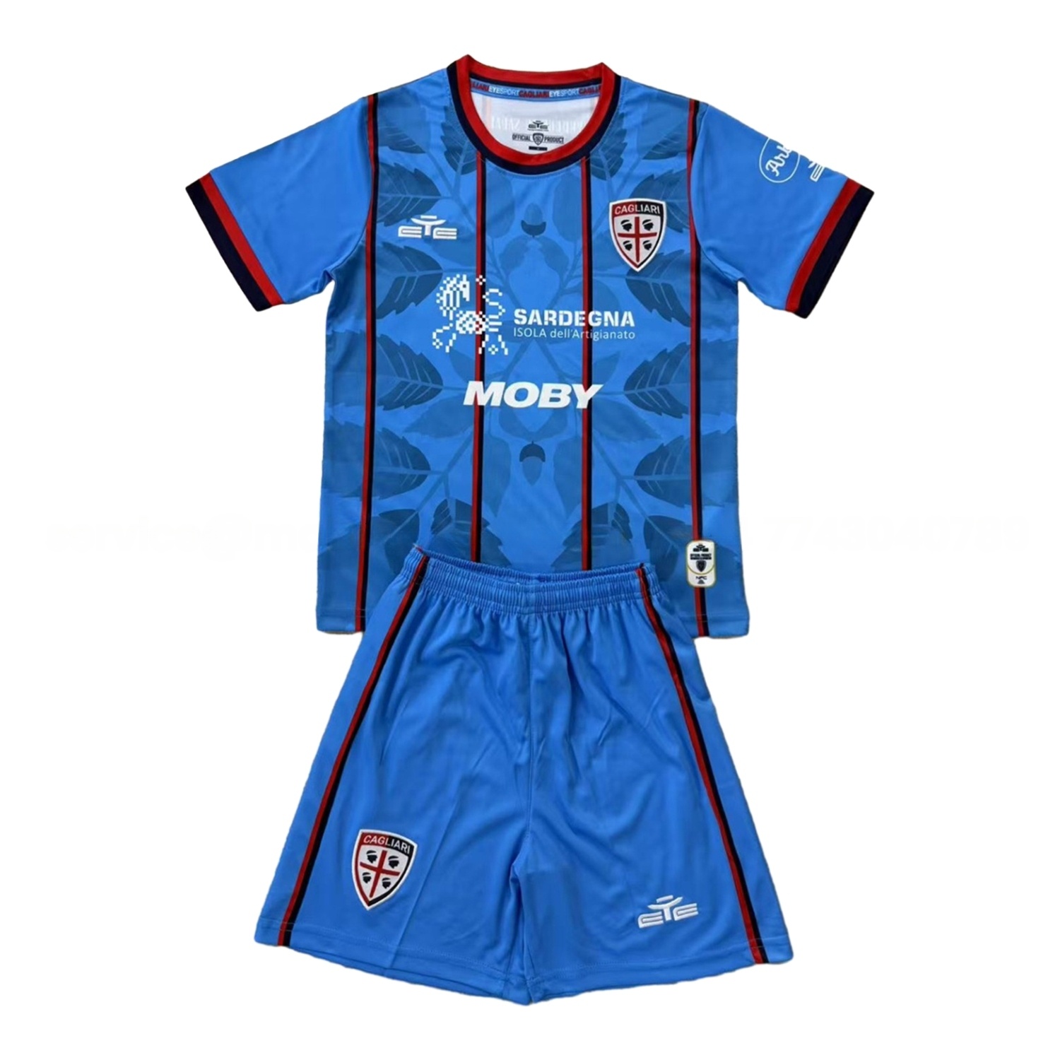 Cagliari Calcio 25-26 Third Men's Adult Jersey Set - Fans Version - UnitedFutballJersey