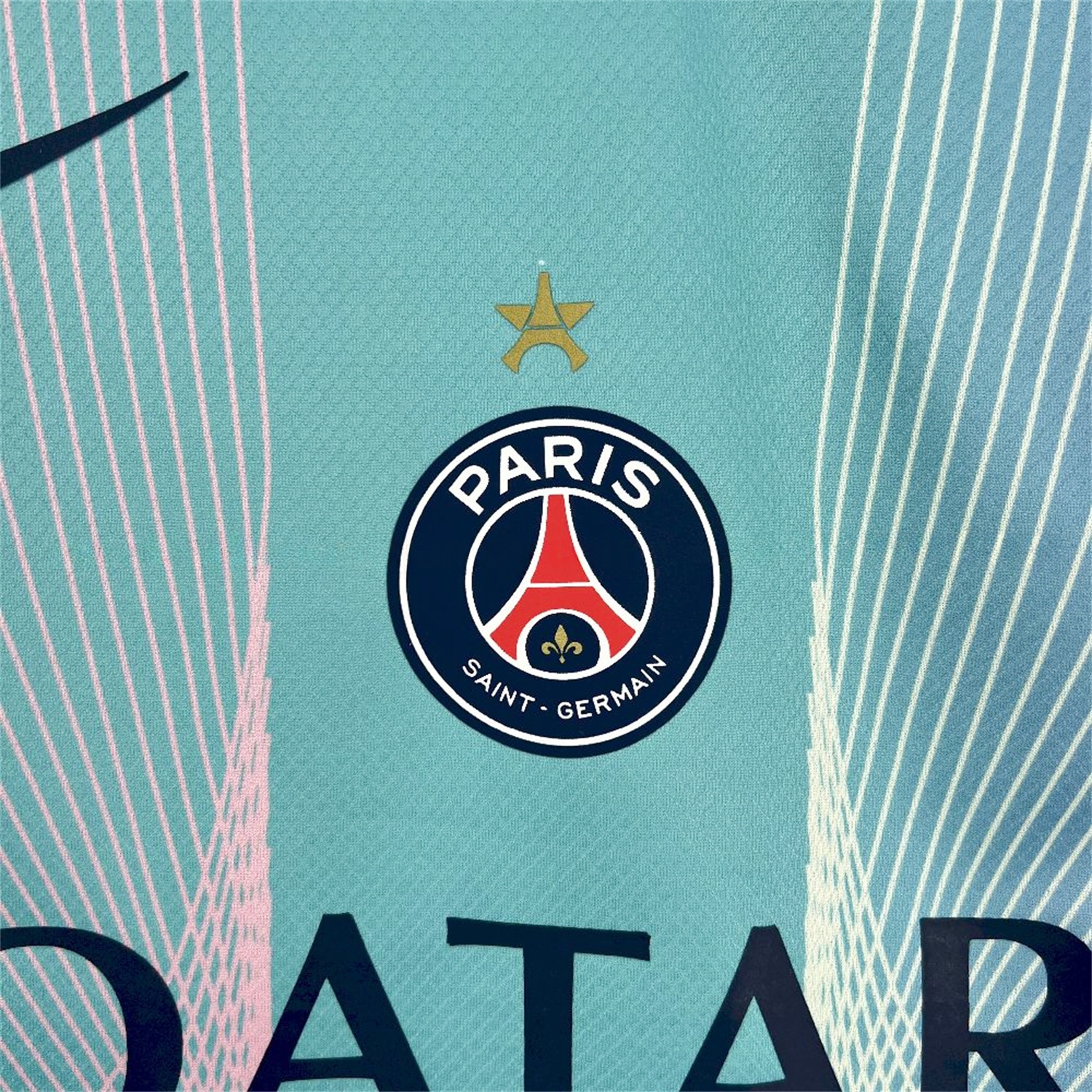 Paris Saint-Germain PSG 25-26 T90 White Lines Light Blue Gradient Special Jersey - Fans Version - UnitedFutballJersey