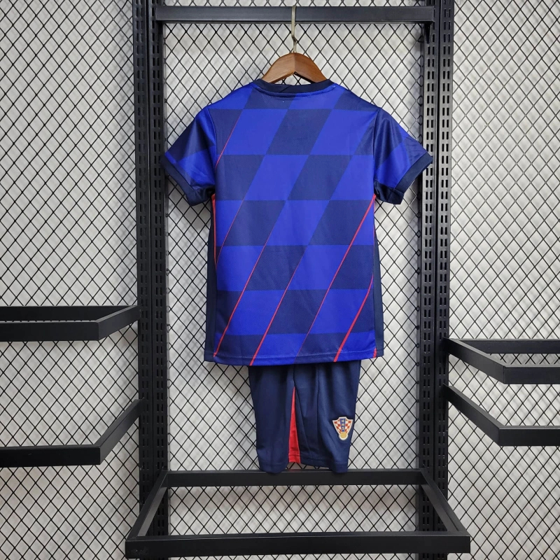 Croatia 2024 Away Stadium Kids Kit - UnitedFutballJersey