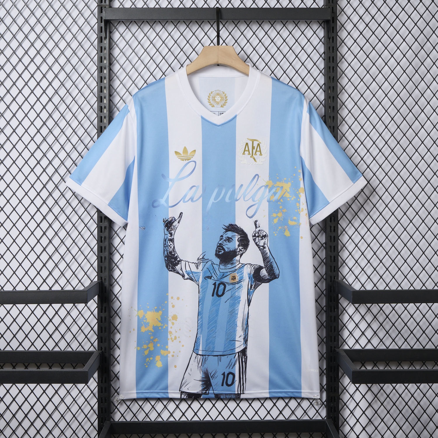 Argentina 25-26 50th Anniversary Messi Graffiti Special Jersey - Fans Version - UnitedFutballJersey