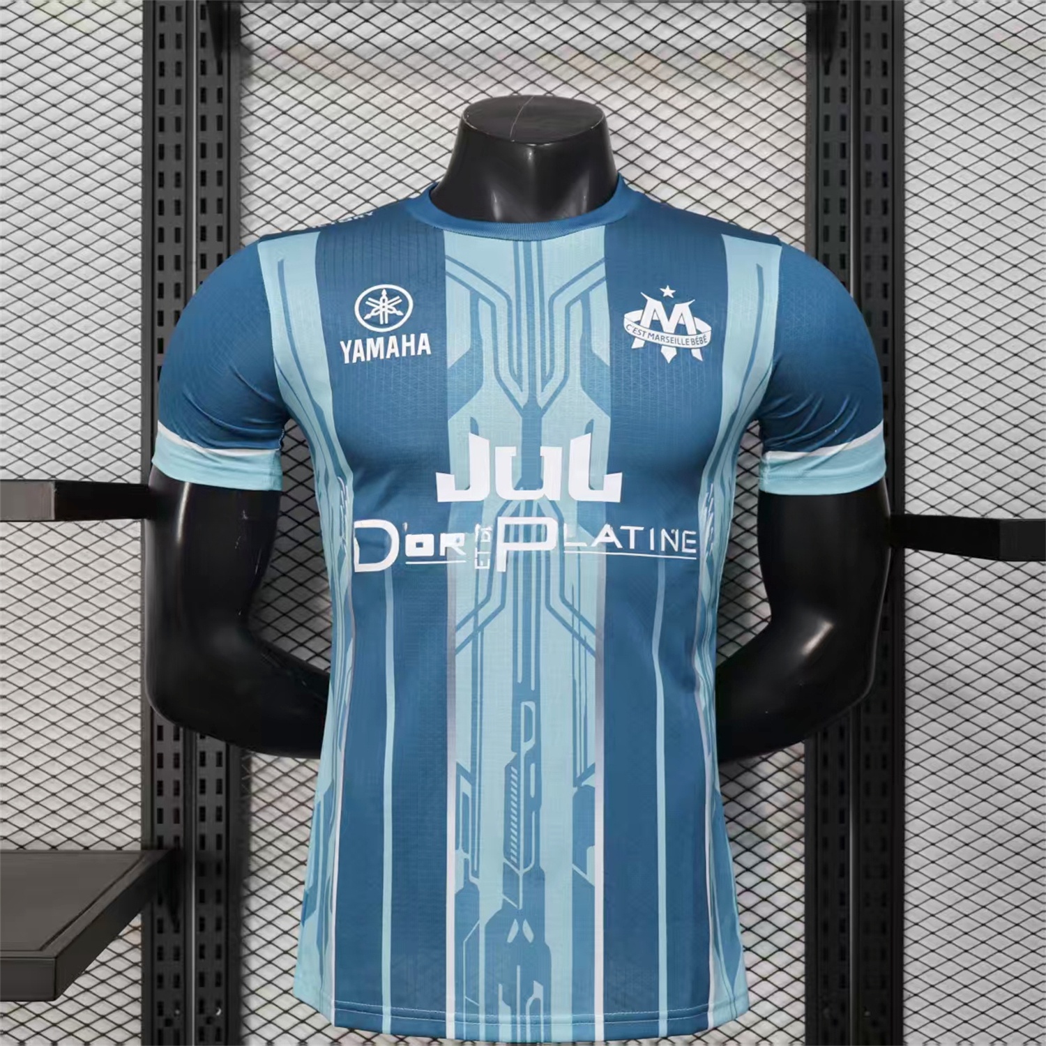 Marseille 25-26 Blue Stripes Special Jersey - Player Version - UnitedFutballJersey