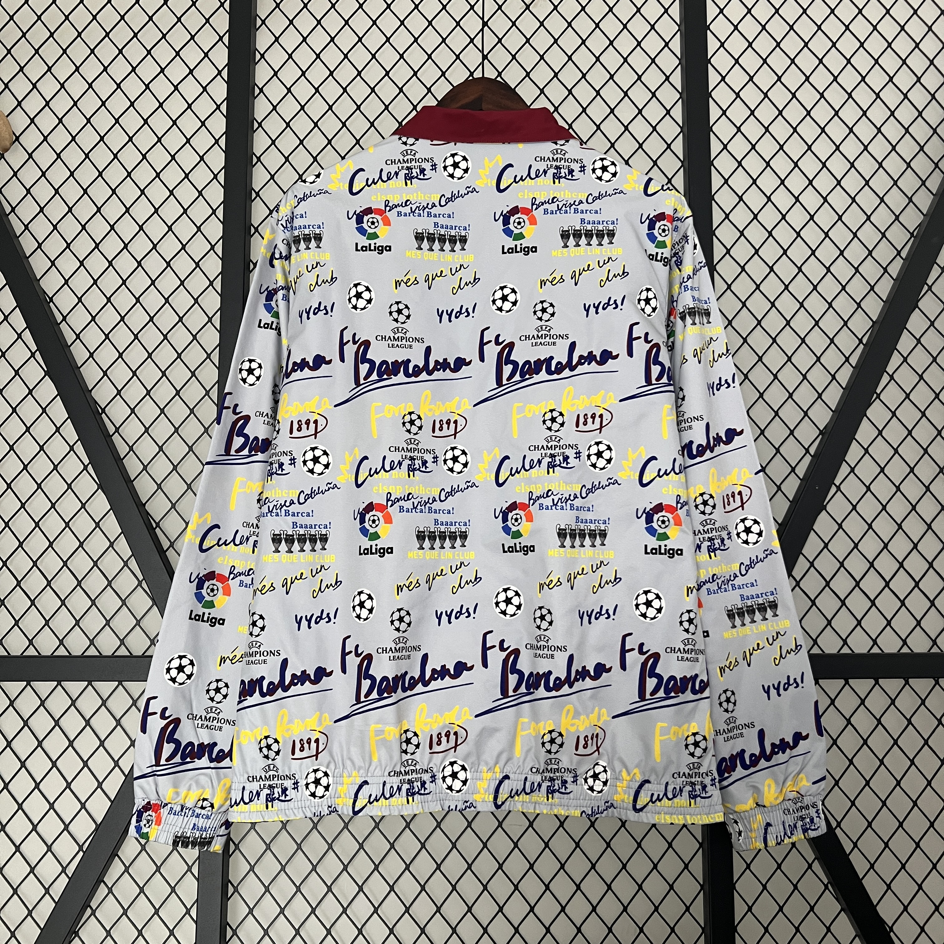 B.A.R.S.A 23-24 Double Sided Windbreaker - Graffiti Style - UnitedFutballJersey