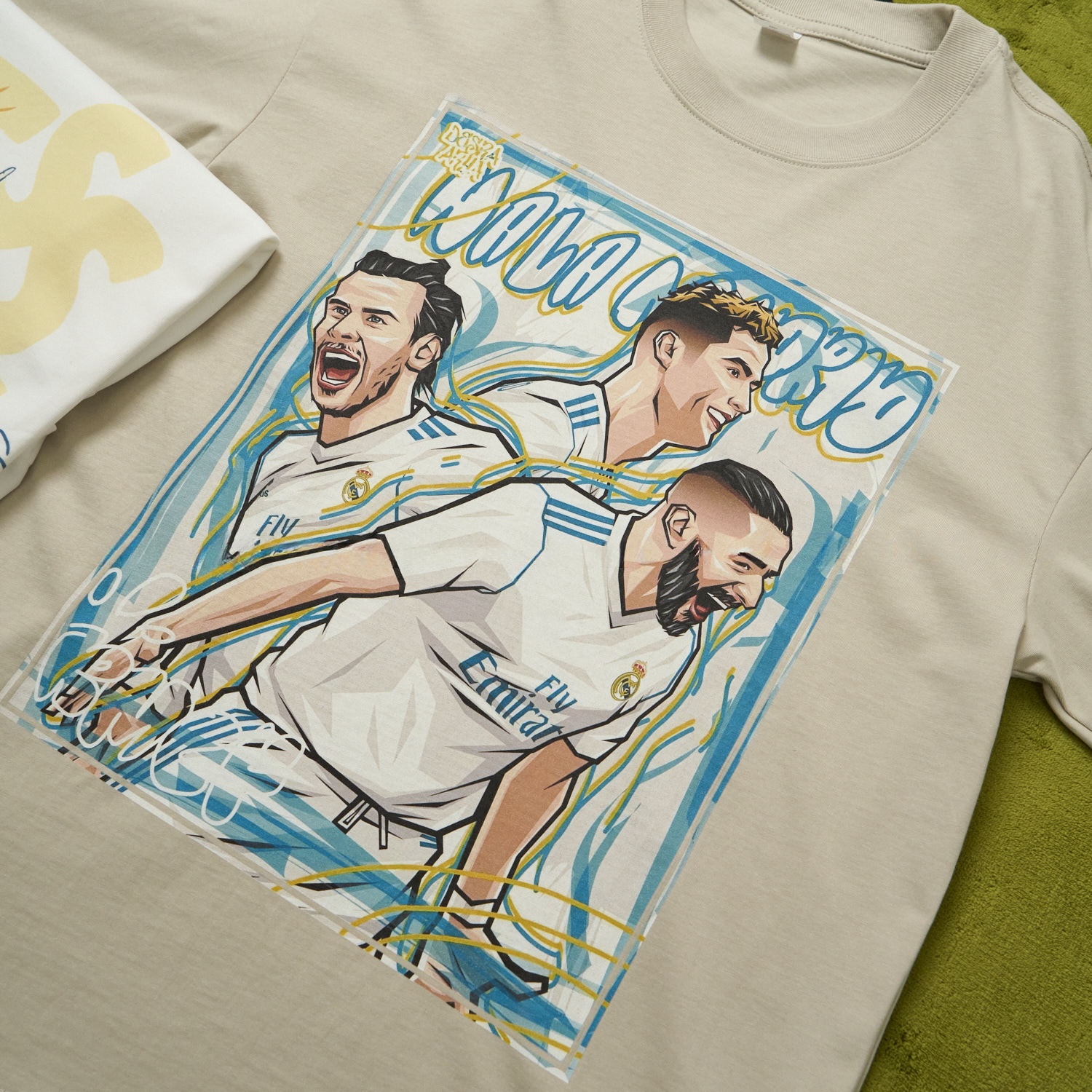 Real Madrid BBC Benzema Bale Cristiano Ronaldo Unisex Pure Cotton T-shirt - UnitedFutballJersey