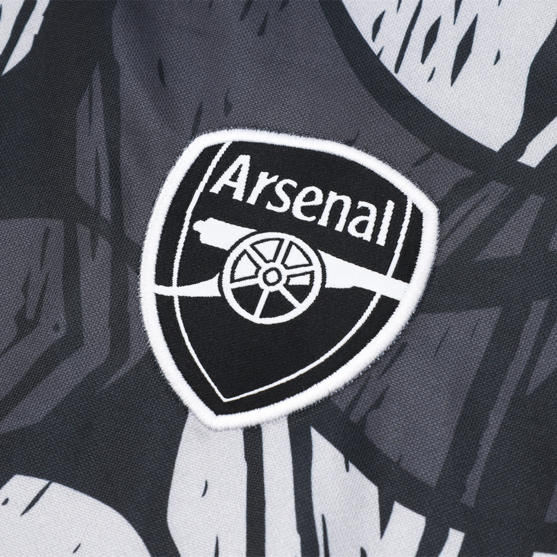 Arsenal 24-25 Black Grey Windbreaker Jacket - UnitedFutballJersey