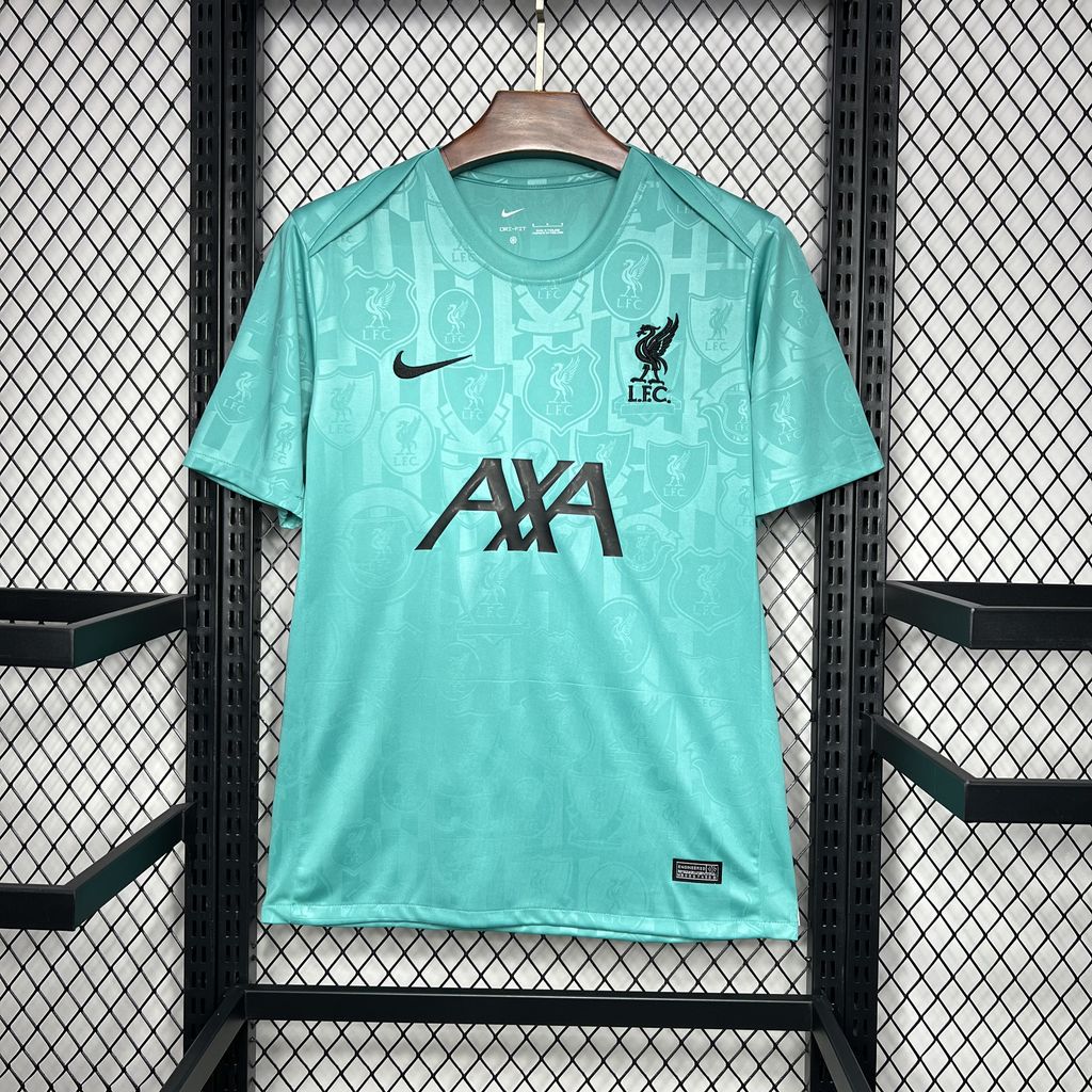 Liver.pool 24-25 Cyan-blue Pre-match Training Jersey - Fans Version - UnitedFutballJersey