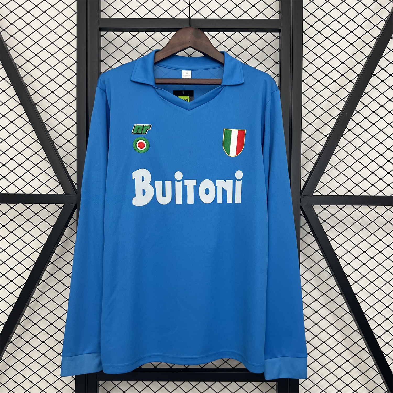 Retro Napoli 1987-88 Home Long Sleeves Jersey - UnitedFutballJersey