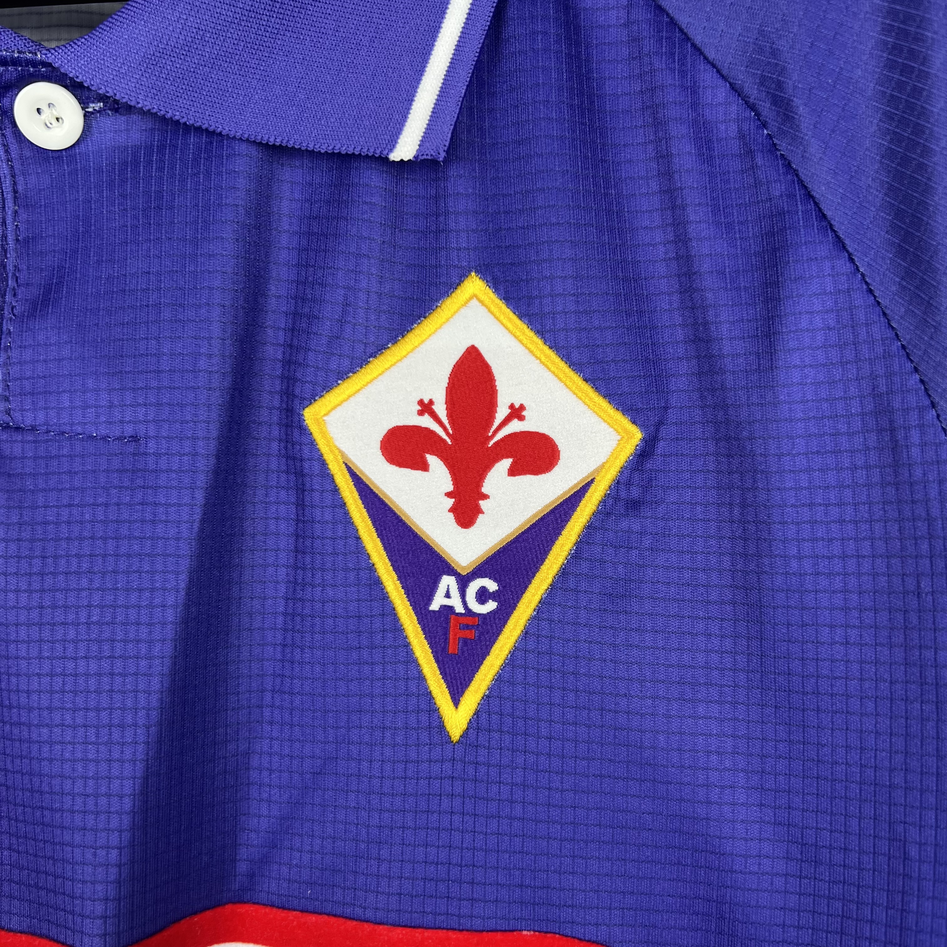Retro Fiorentina 1998 Home Stadium Long Sleeve Jersey - UnitedFutballJersey