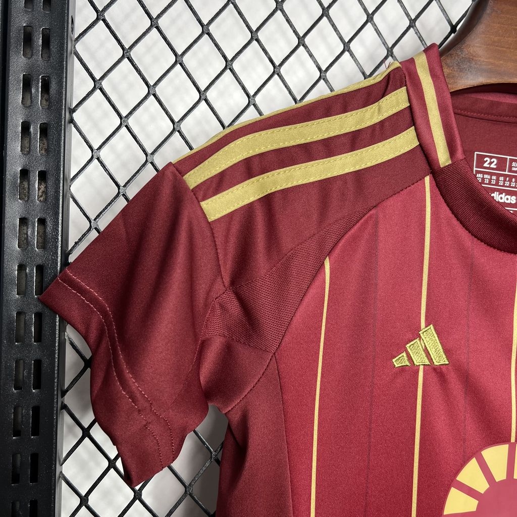 AS Roma 24-25 Home Stadium Kids Kit - UnitedFutballJersey