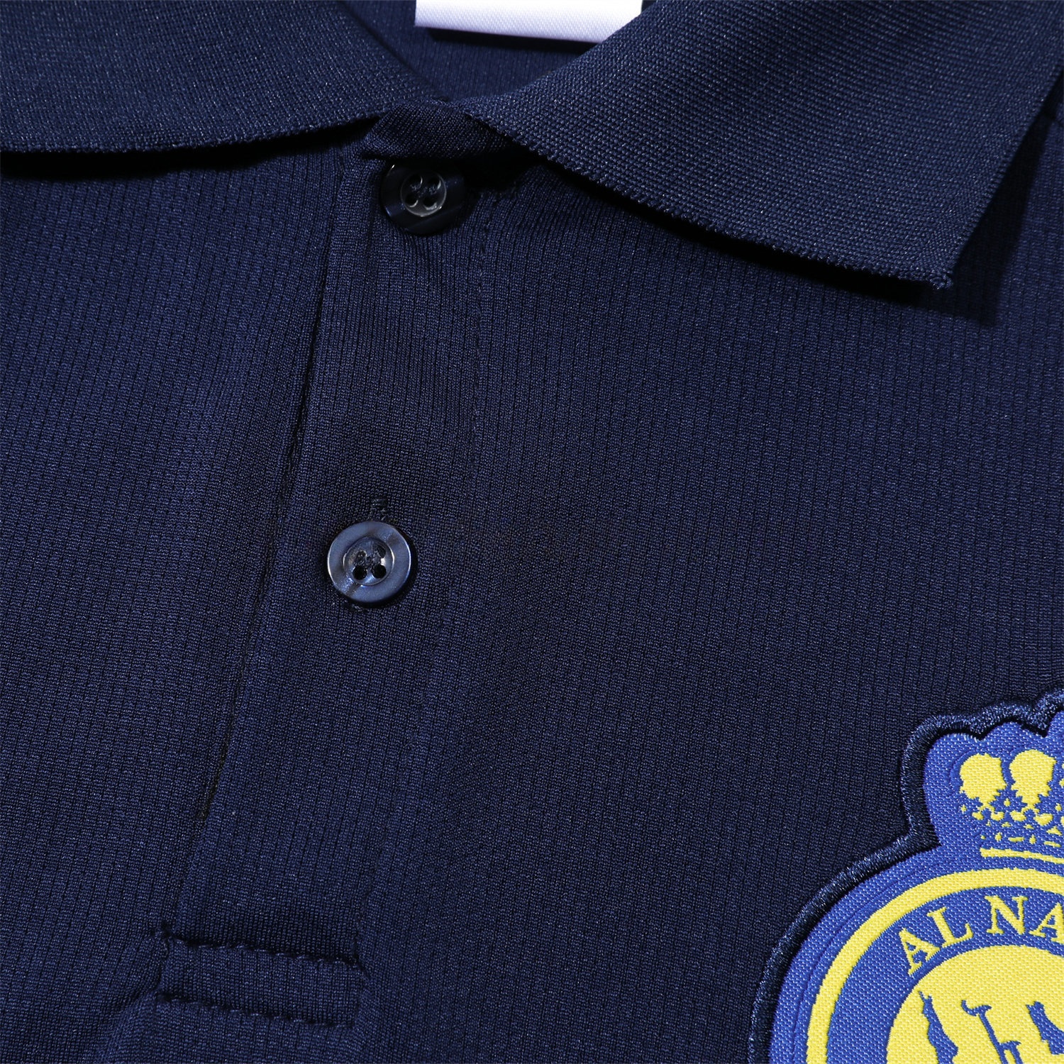 Al Nassr Riyadh Victory 25-26 POLO Short-Sleeve Training Set - Deep Blue Top and Pants - UnitedFutballJersey