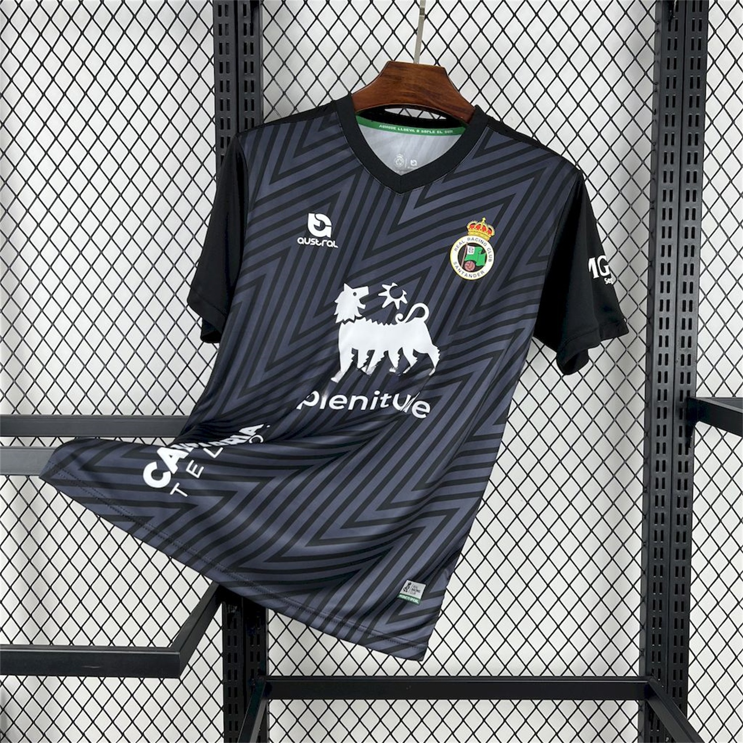 Racing de Santander 24-25 Black Goalkeeper Jersey - Fans Version - UnitedFutballJersey