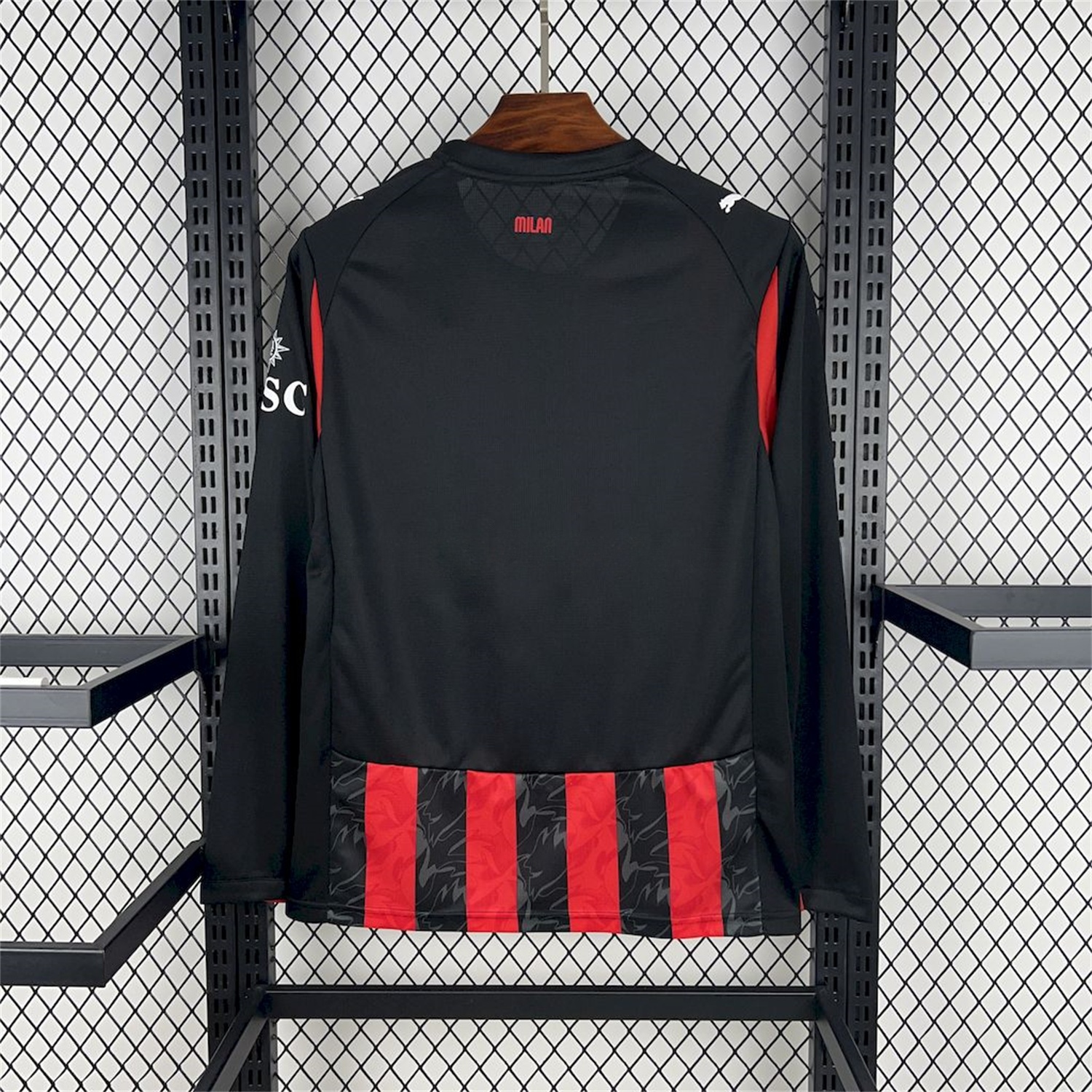AC Milan 25-26 Home Long Sleeves Jersey - Fans Version - UnitedFutballJersey
