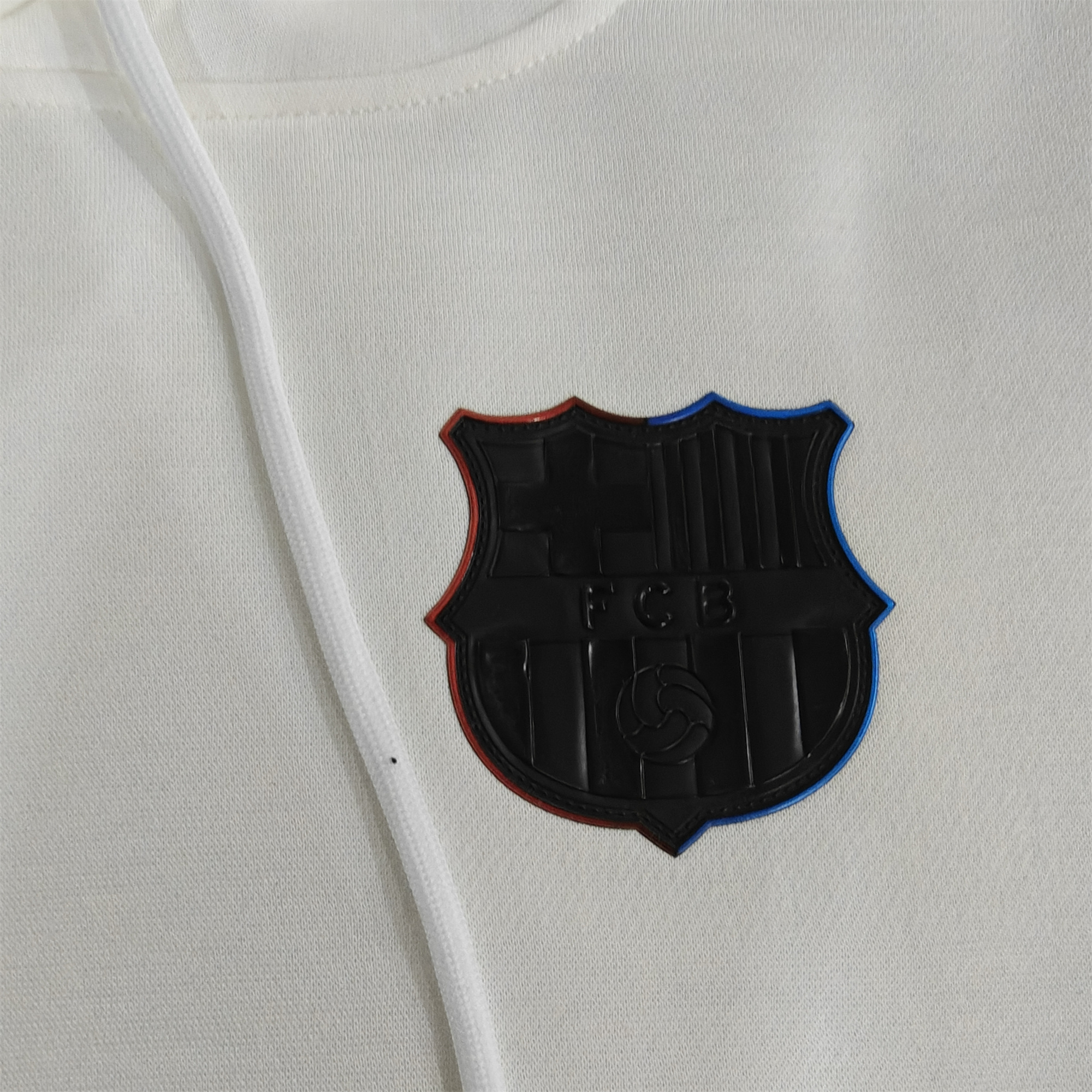 B.A.R.S.A 24-25 Black Team Badge Hoodie - Off White - UnitedFutballJersey