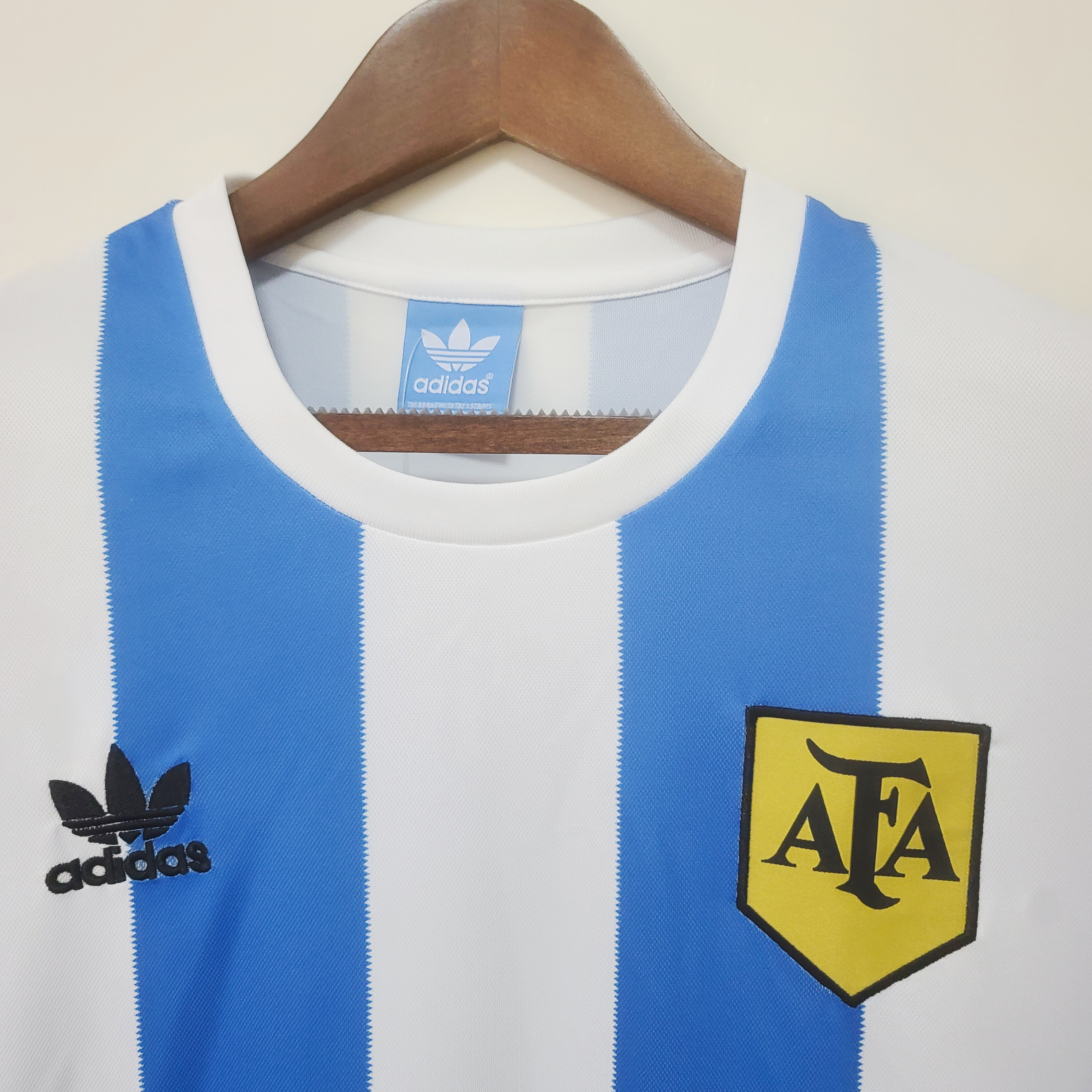 Retro Argentina 1978 Home Stadium Long Sleeve Jersey - UnitedFutballJersey