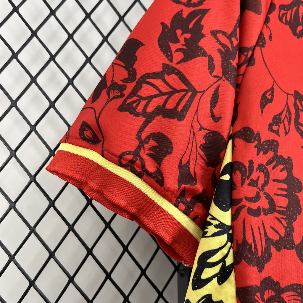Portugal 2024-25 Red Flower Special Edition Jersey - Fans Version - UnitedFutballJersey
